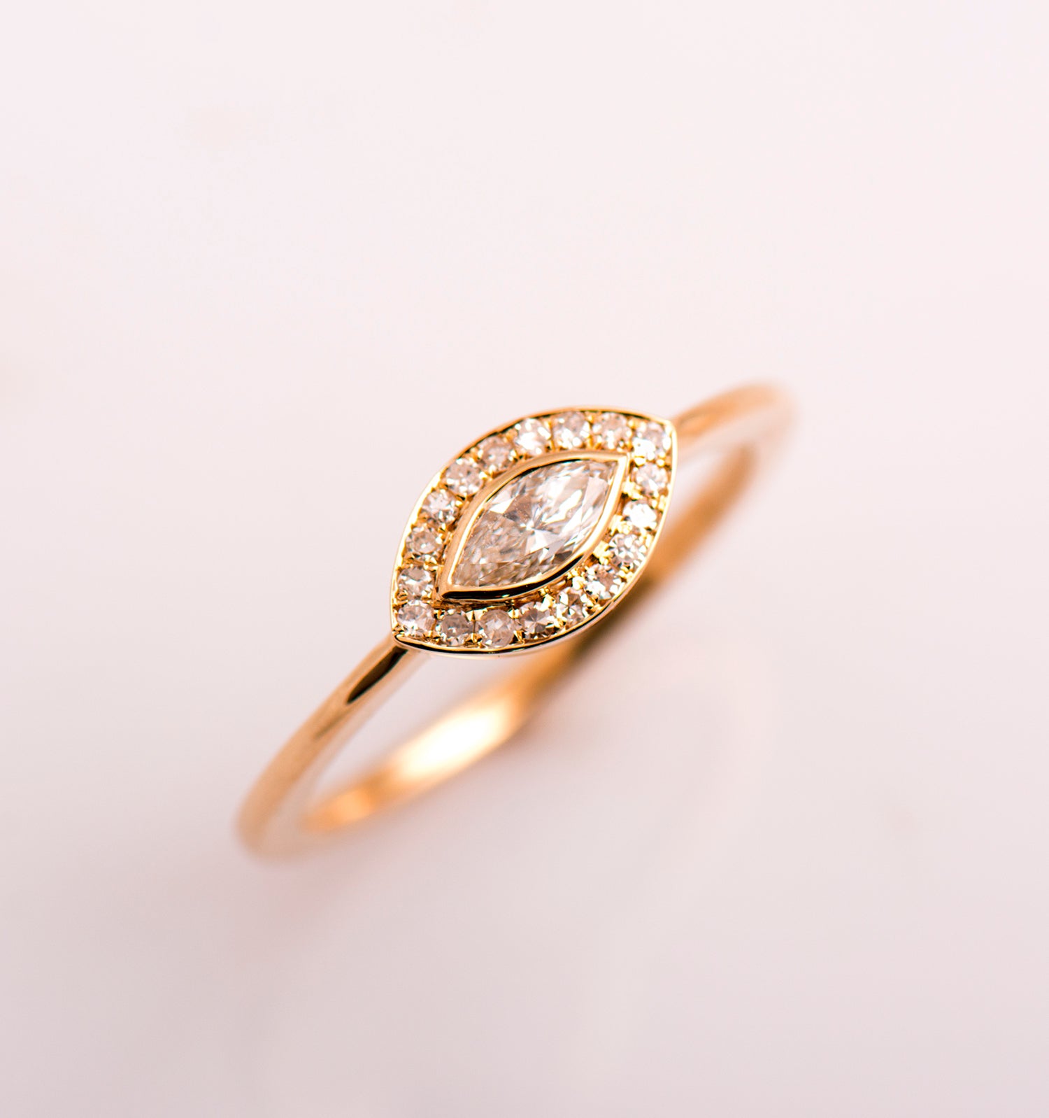Evil Eye Halo Ring