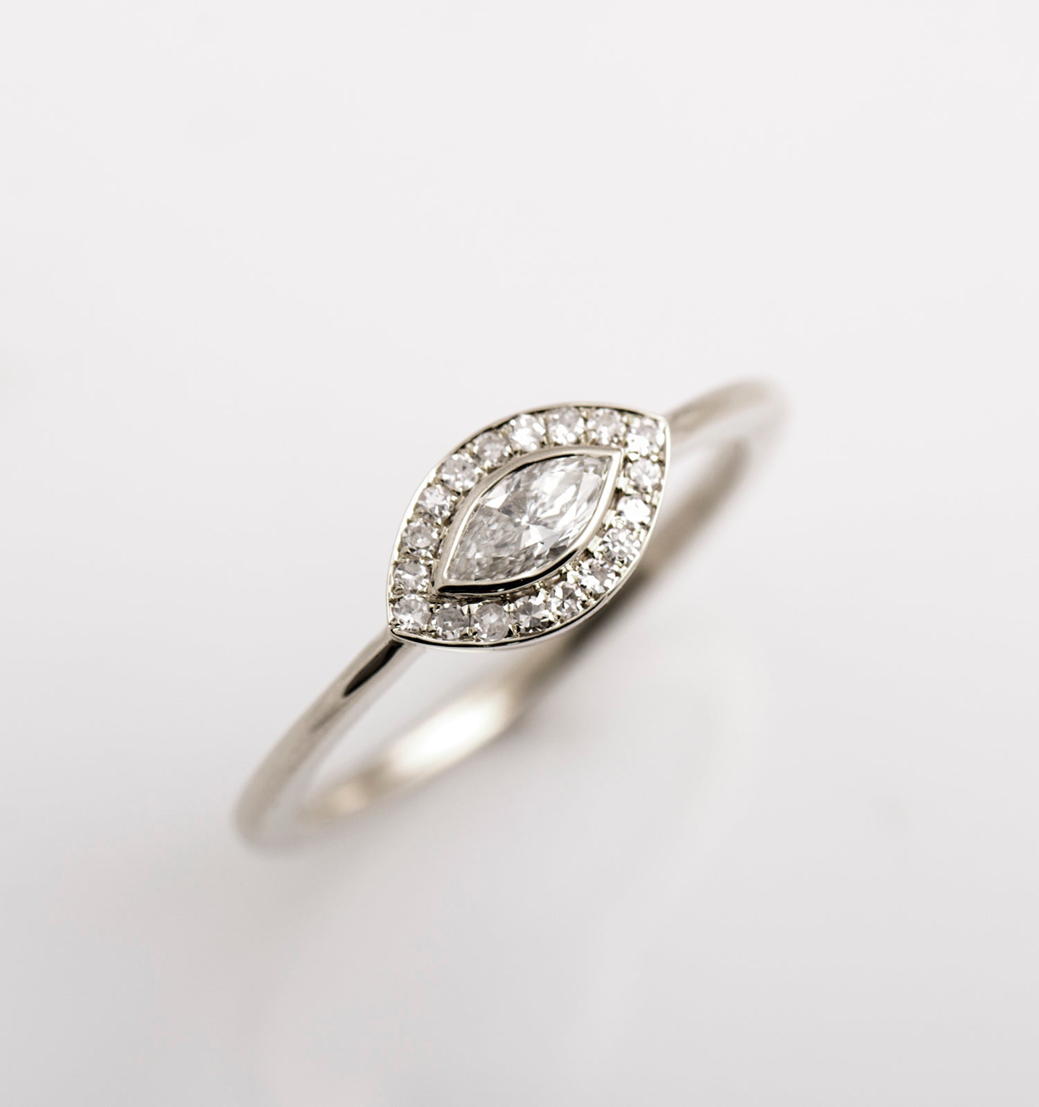 Evil Eye Halo Ring