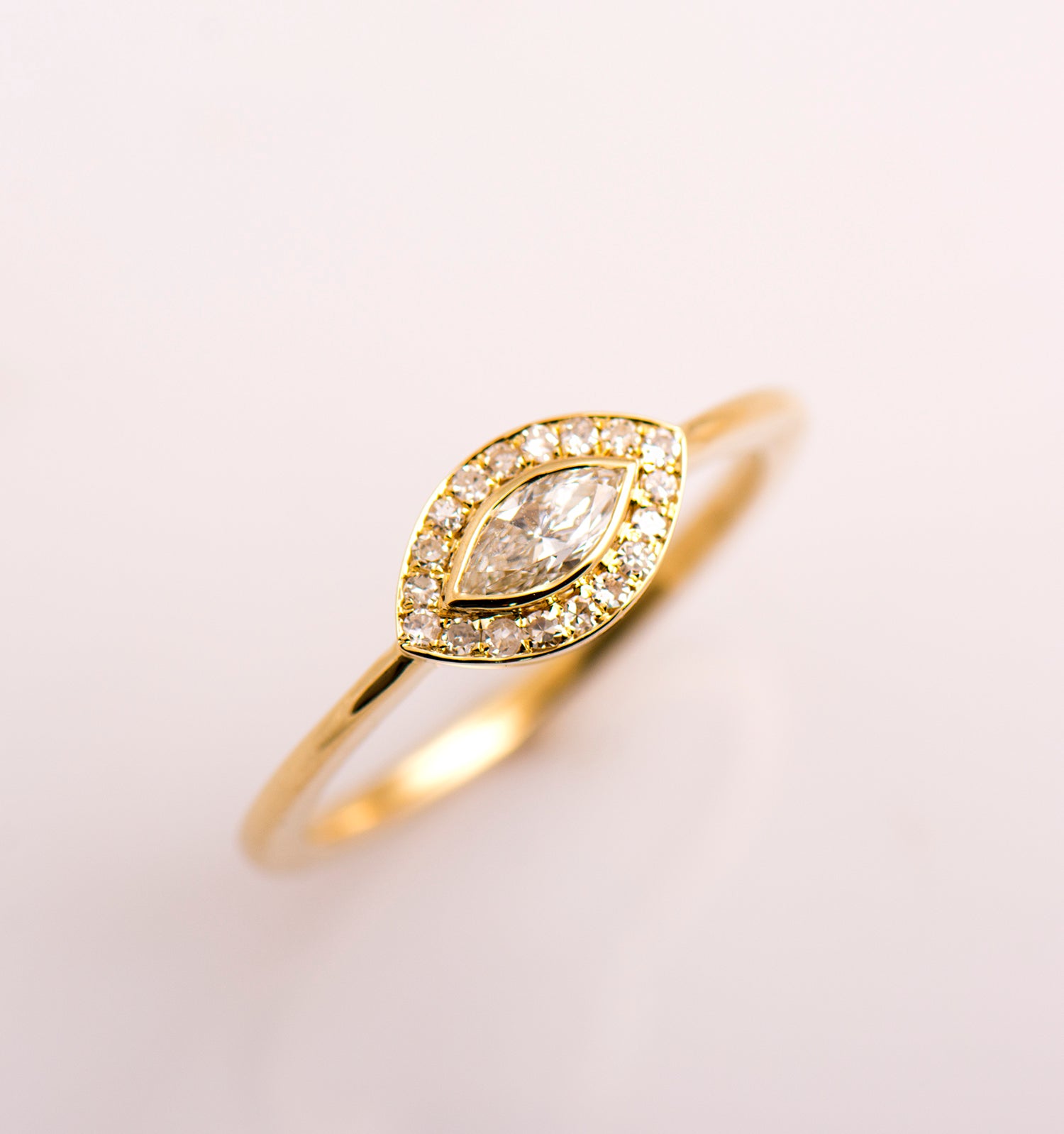 Evil Eye Halo Ring