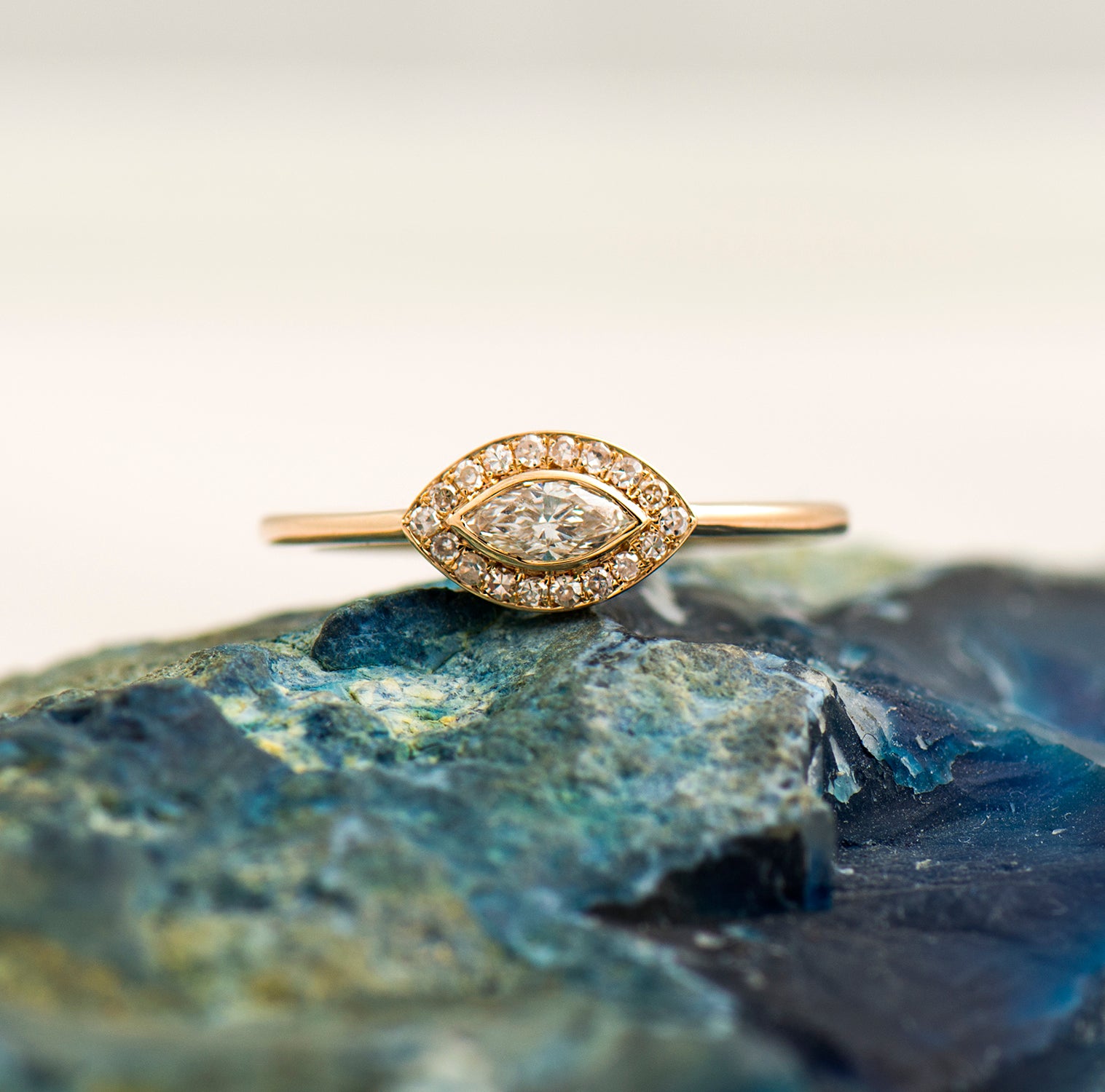 Evil Eye Halo Ring