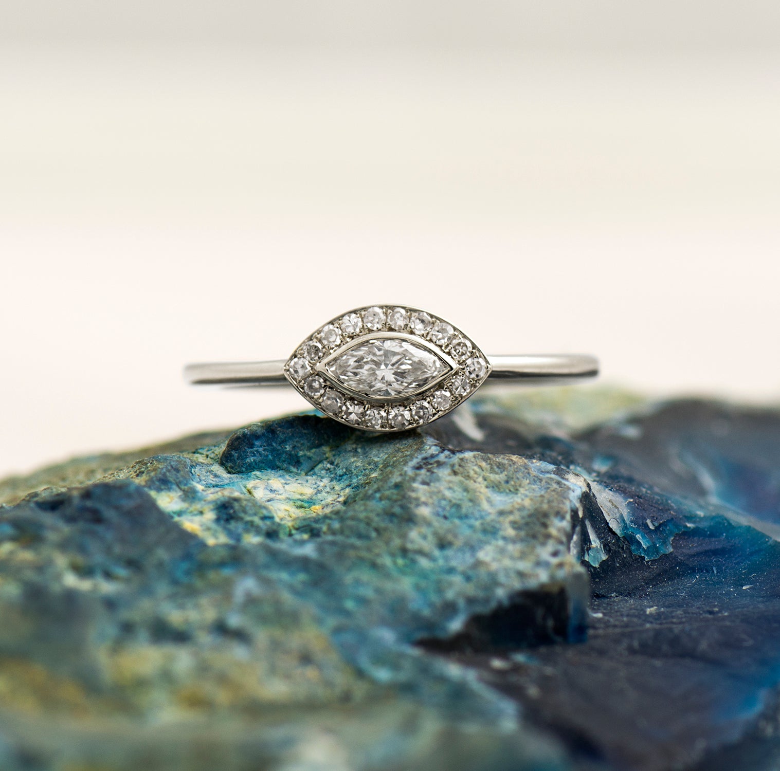Evil Eye Halo Ring