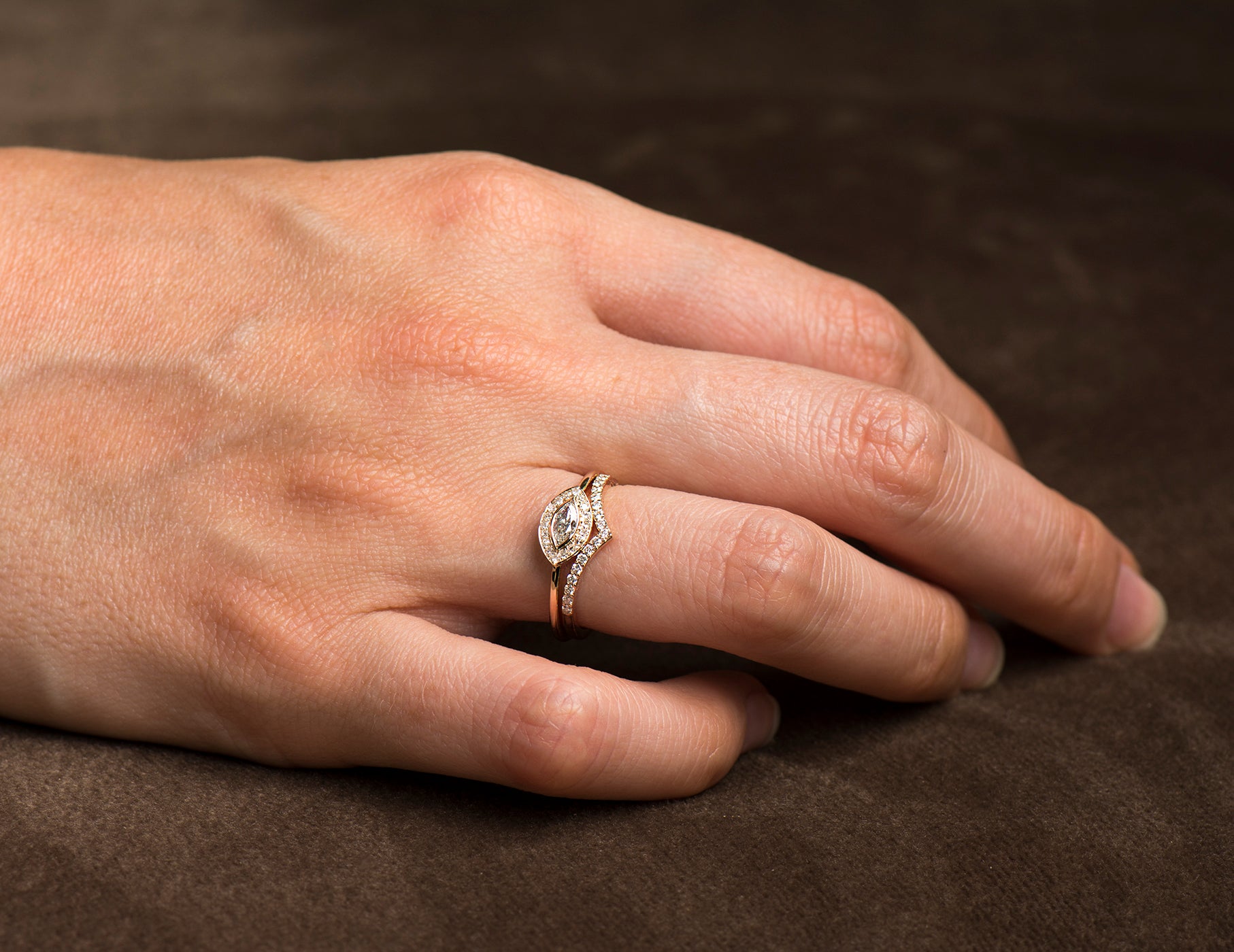 Evil Eye Halo Ring
