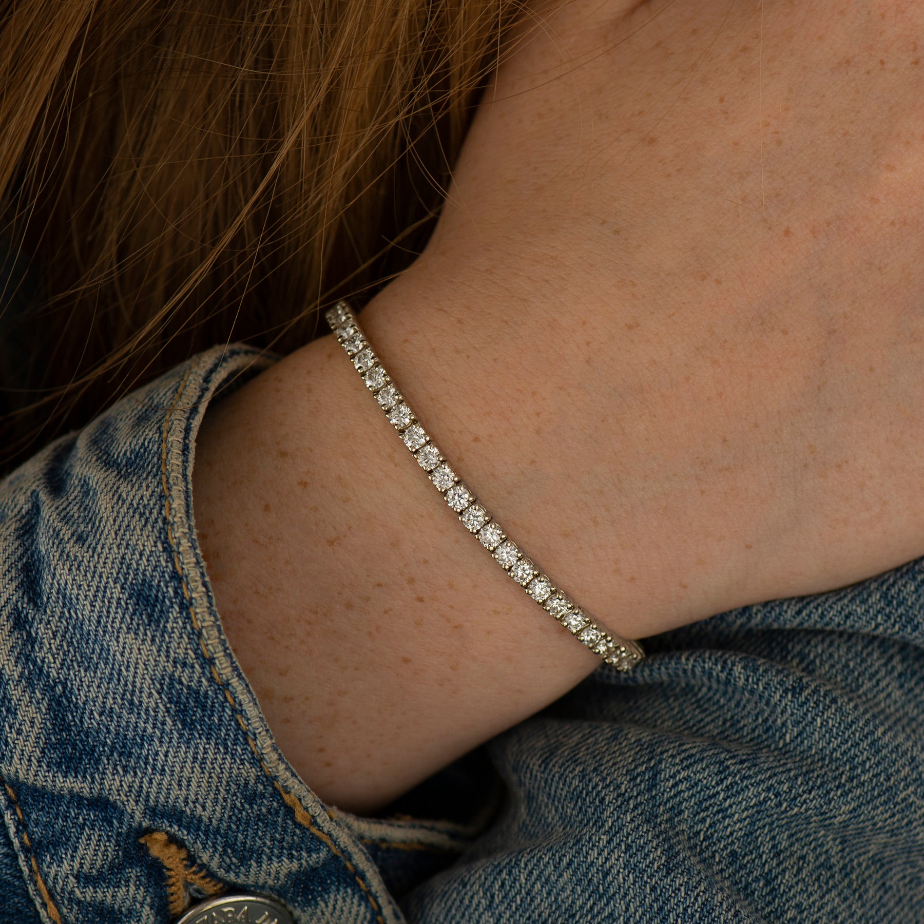 White Gold Tennis Bracelet
