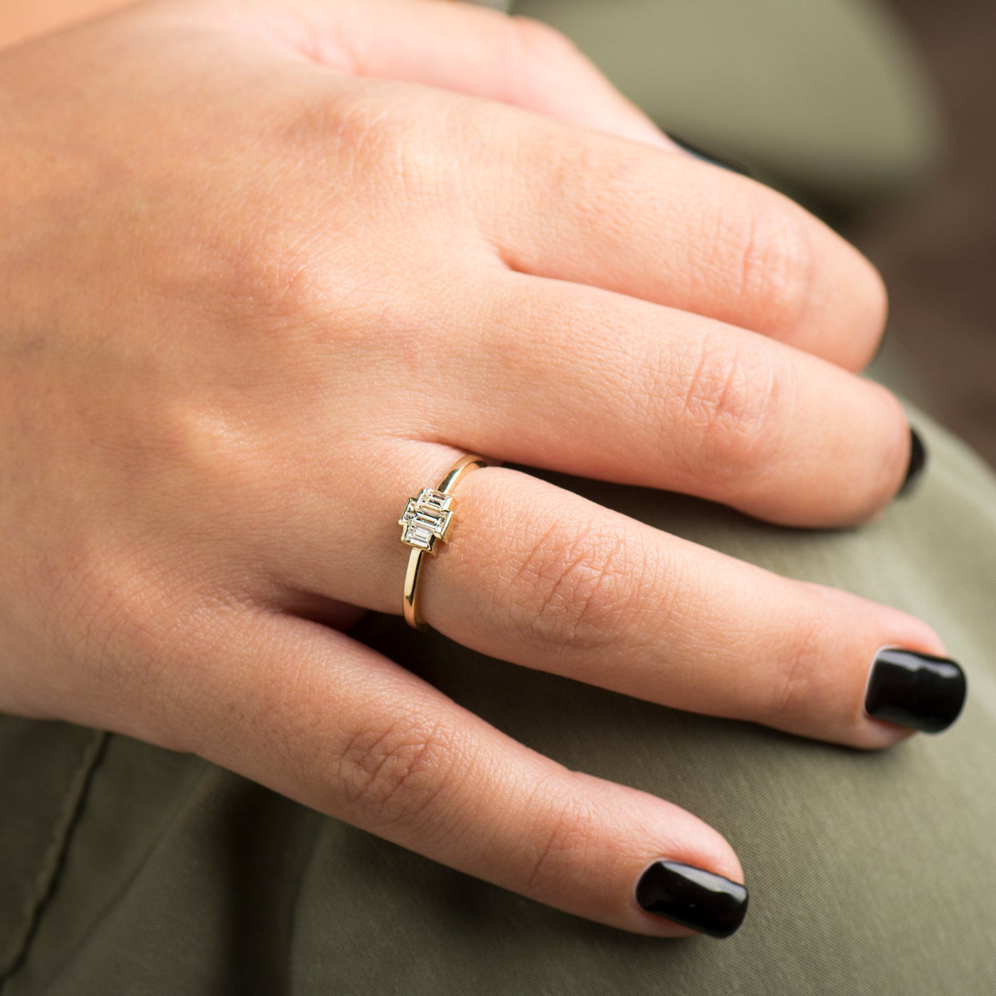 Baguette Engagement Ring