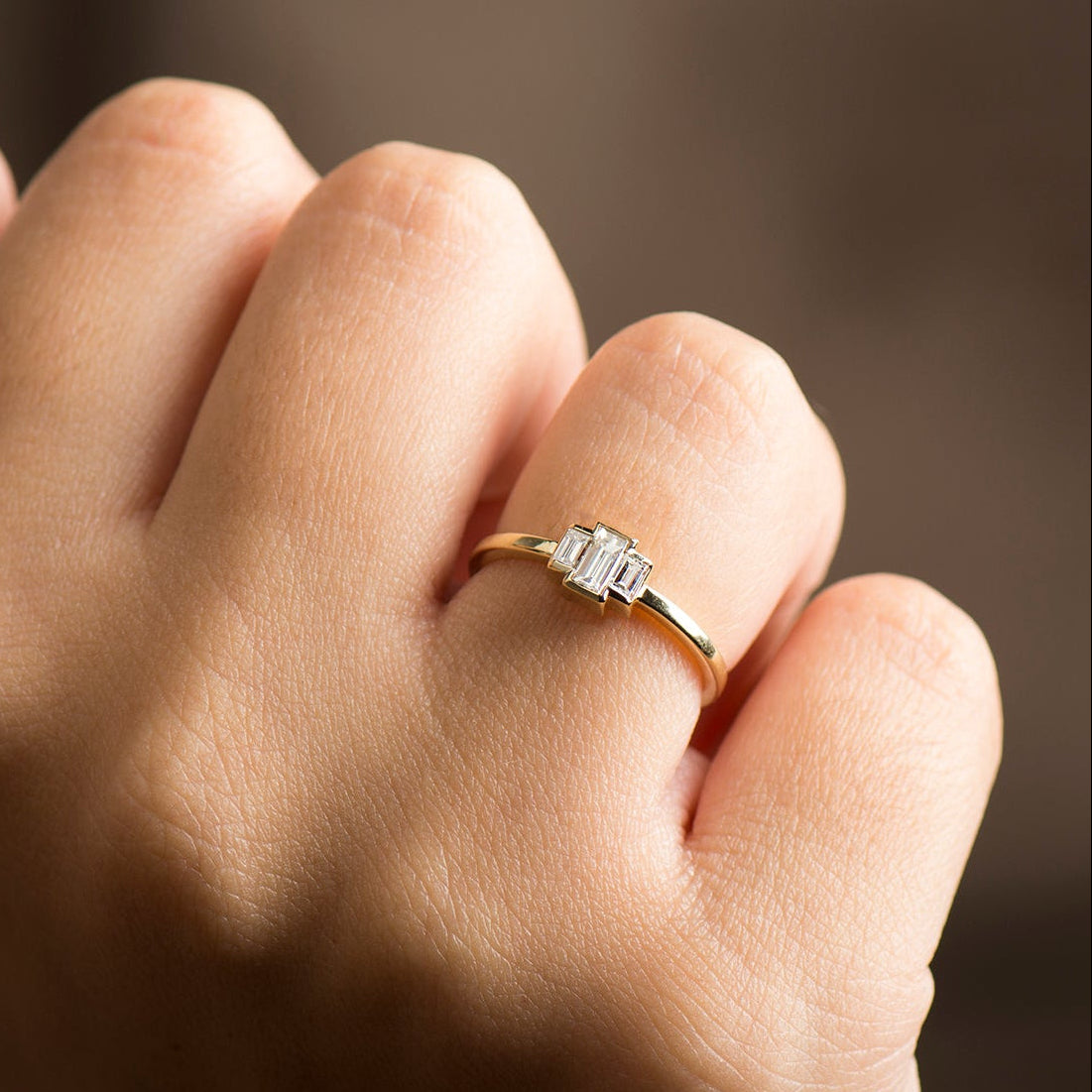 Baguette Engagement Ring