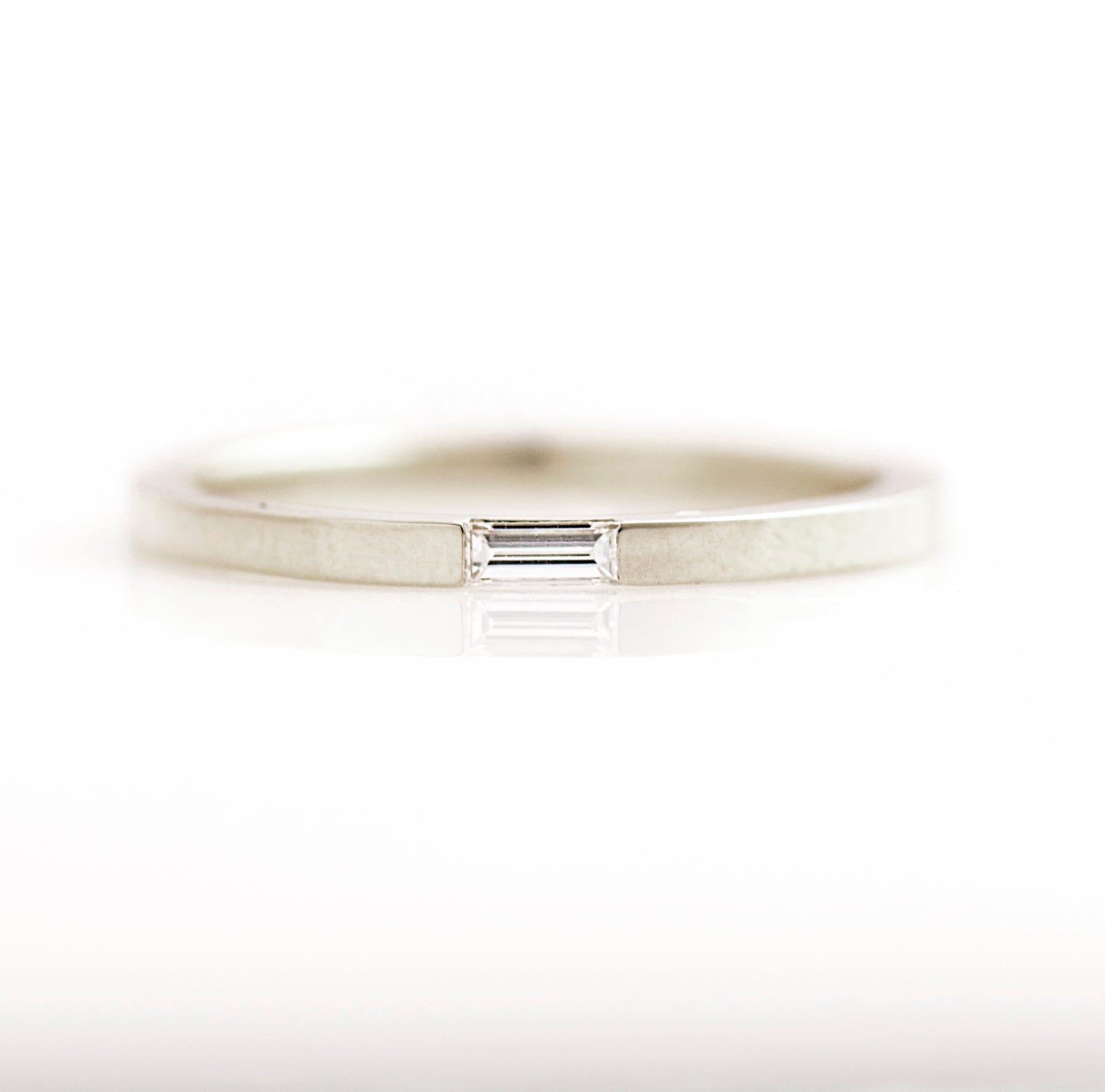 Tiny Baguette Wedding Ring