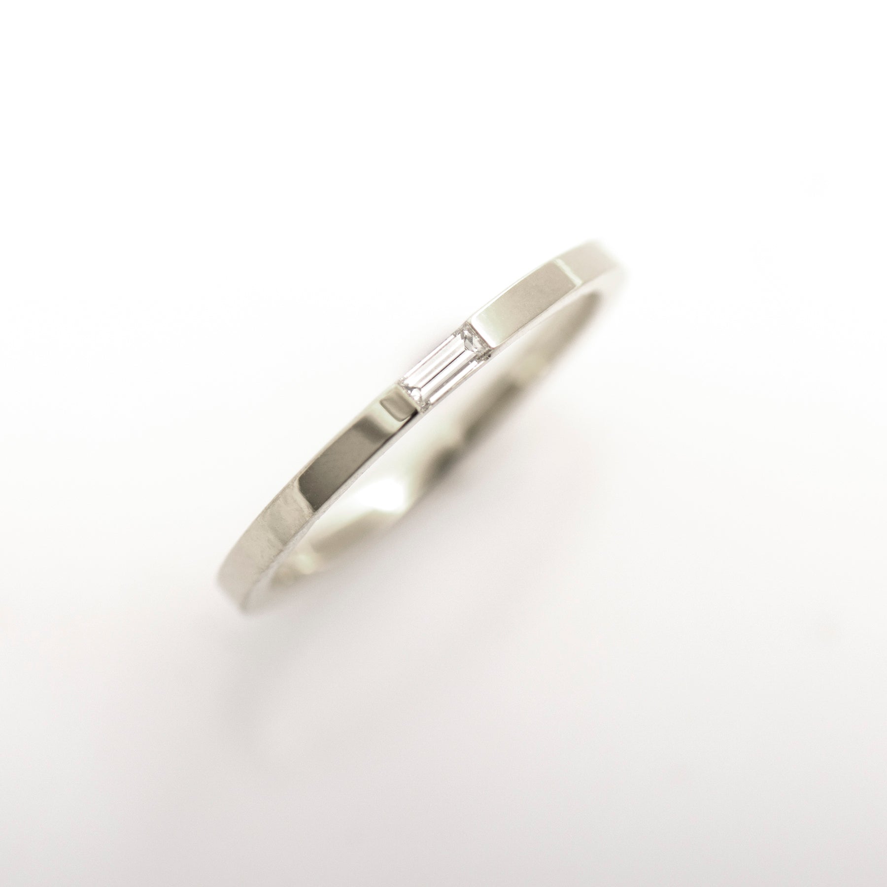 Tiny Baguette Wedding Ring