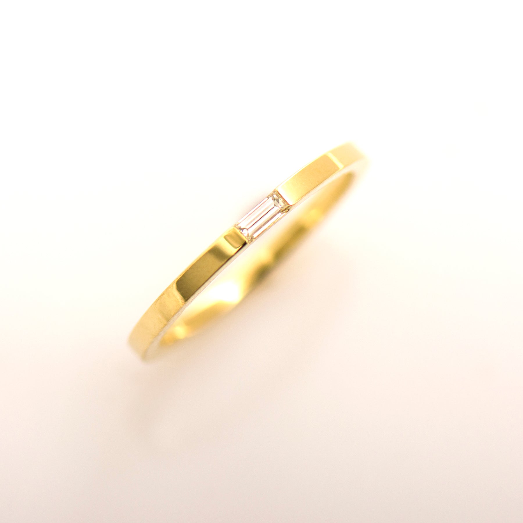 Tiny Baguette Wedding Ring