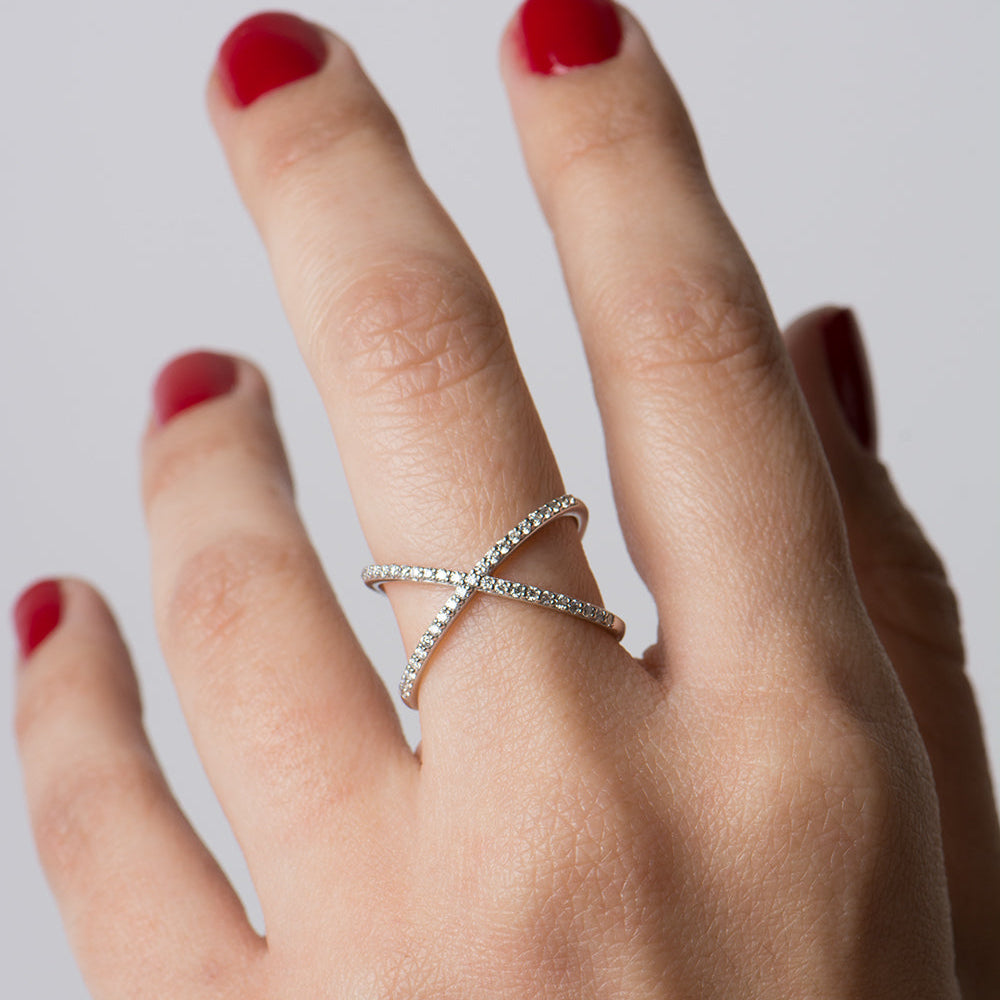 X Diamond Ring