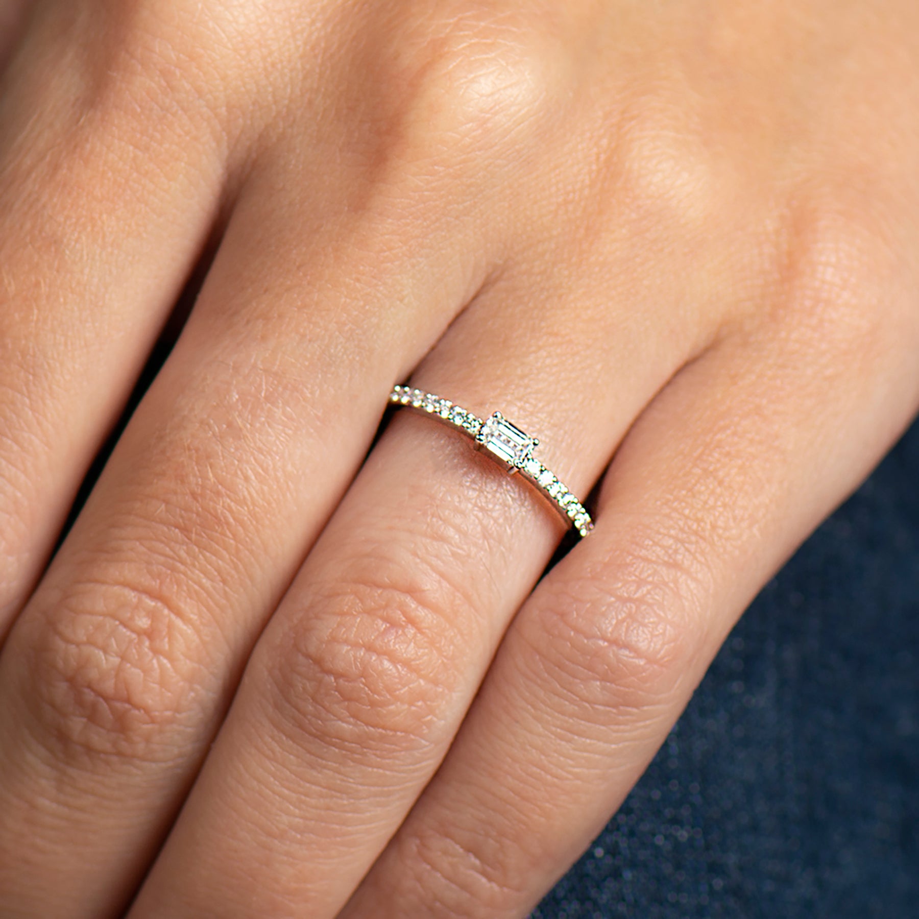 Emerald Diamond Ring