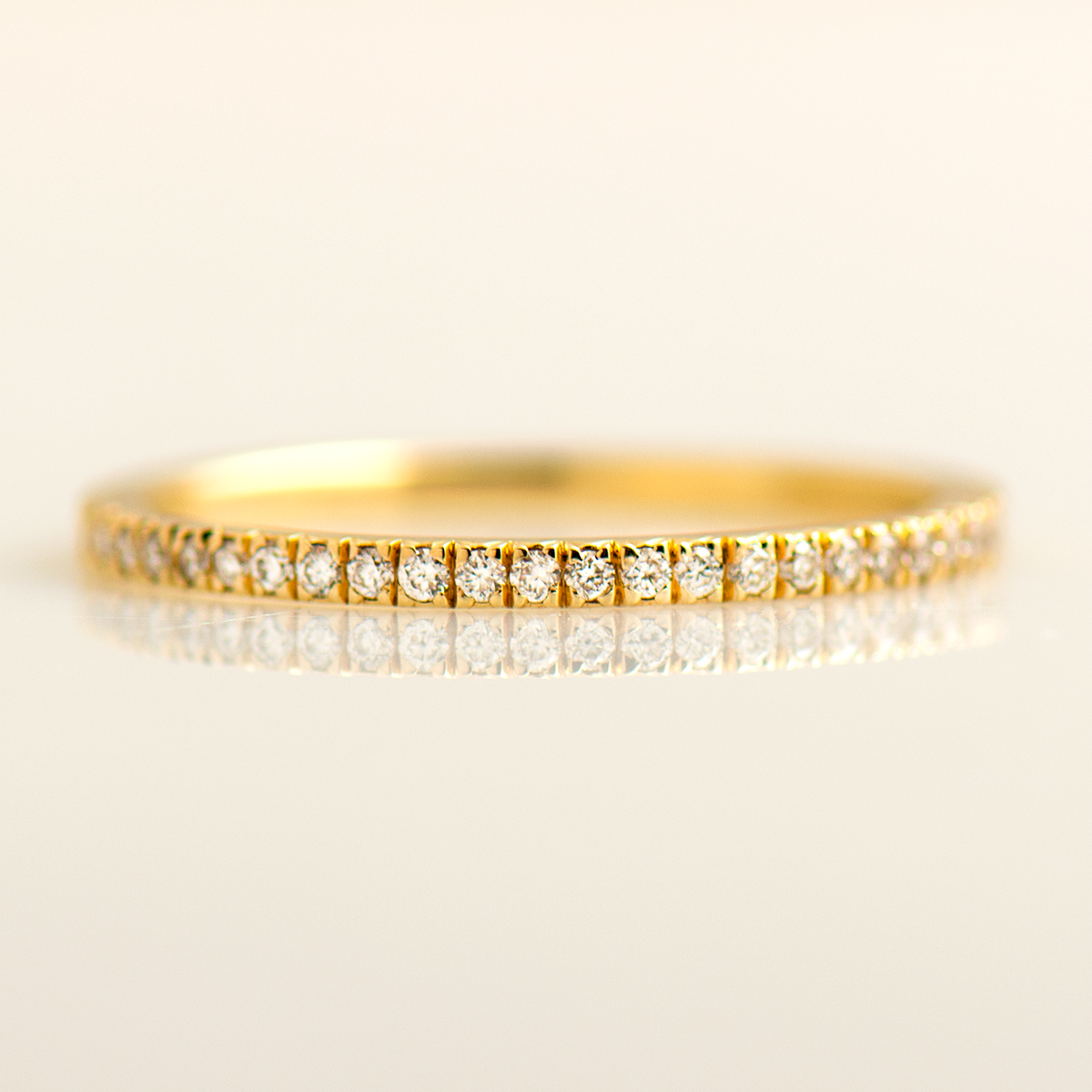 1.4mm Thin Pave' Ring