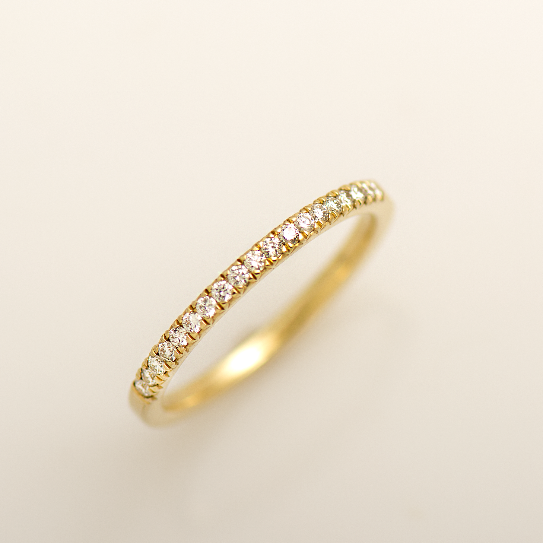 1.4mm Thin Pave' Ring