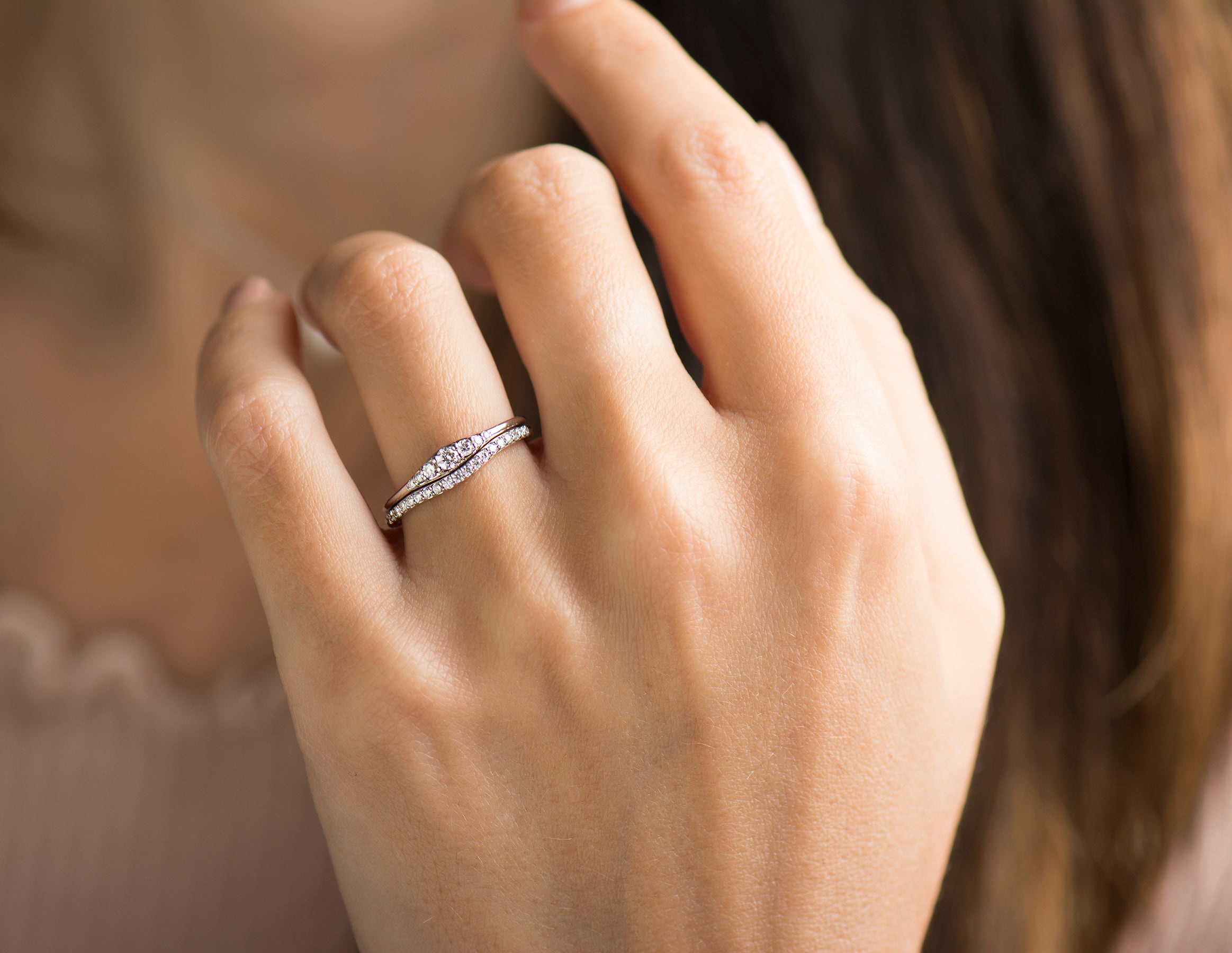 Tiny Round Engagement Ring