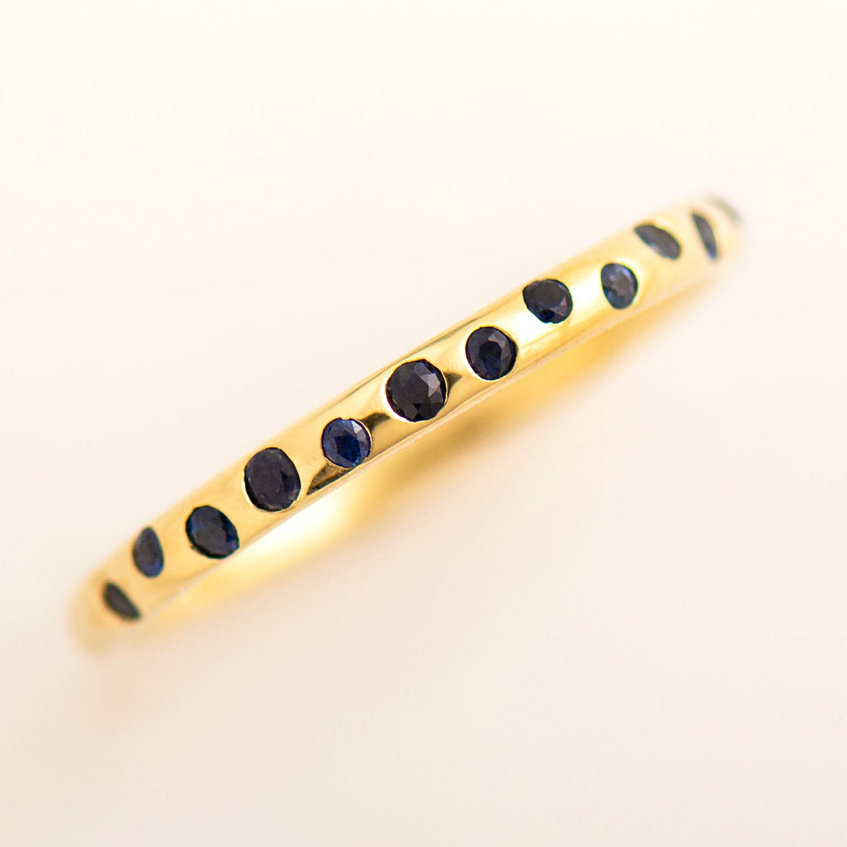 Half Eternity Sapphires Ring