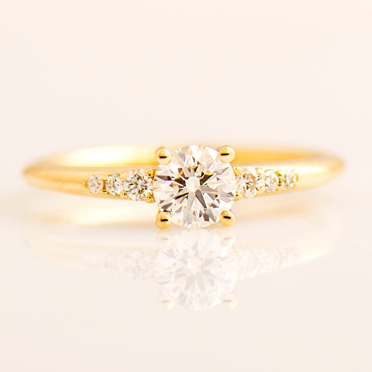 The Round Tapered Engagement Ring