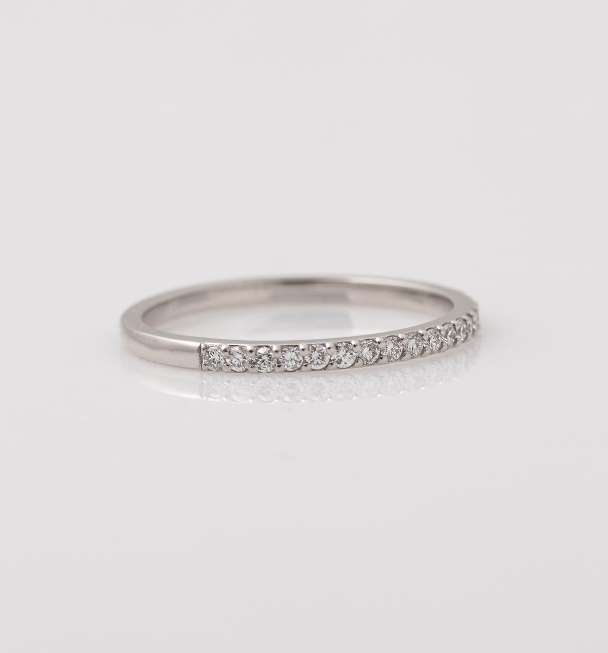 1.5 mm Half Eternity Ring