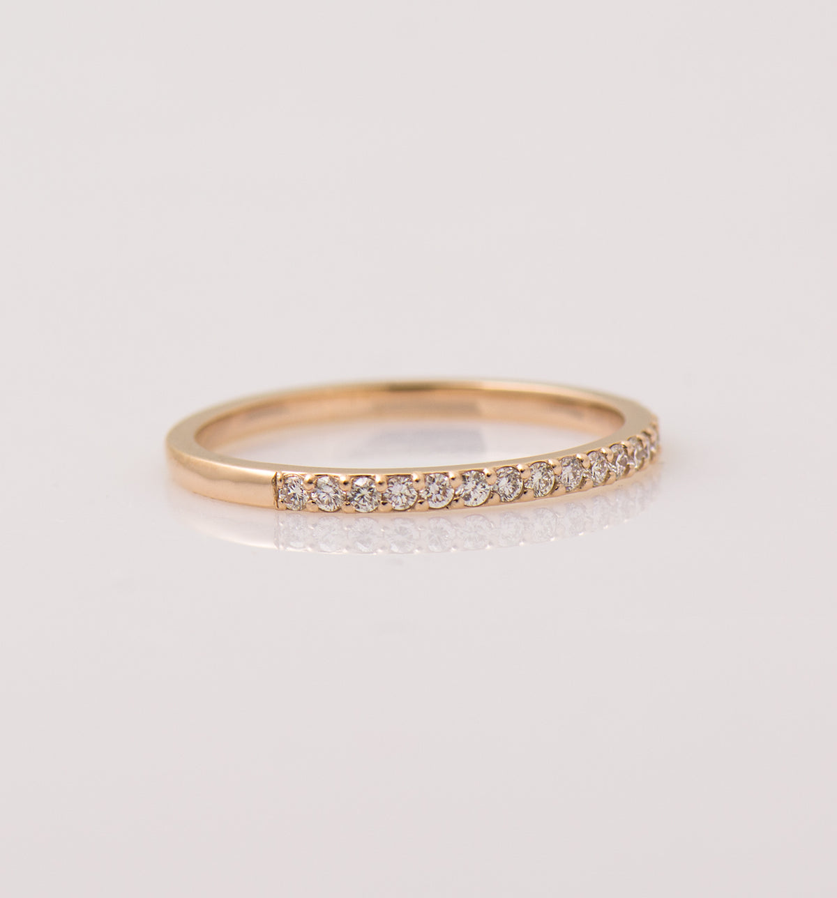 1.5 mm Half Eternity Ring