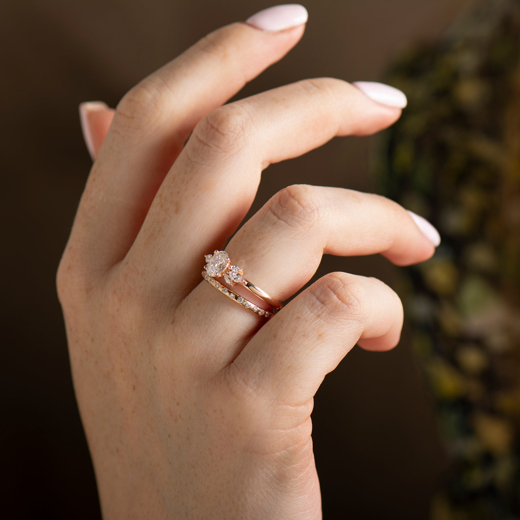 Flower Engagement Ring