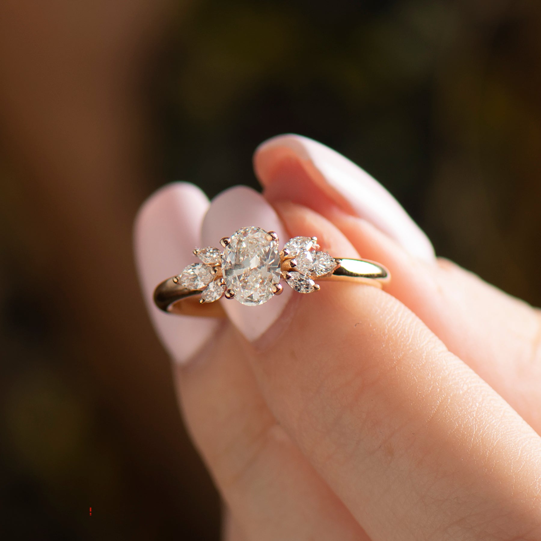 Flower Engagement Ring