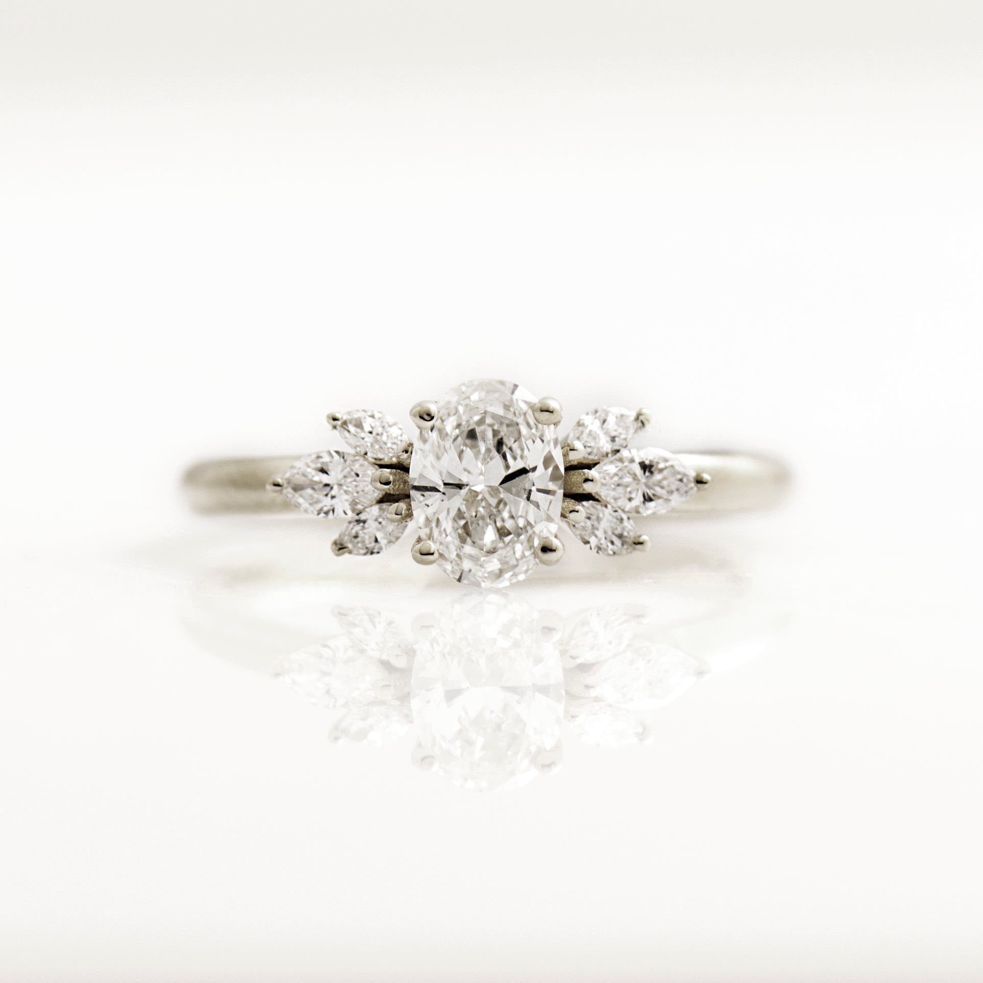 Flower Engagement Ring