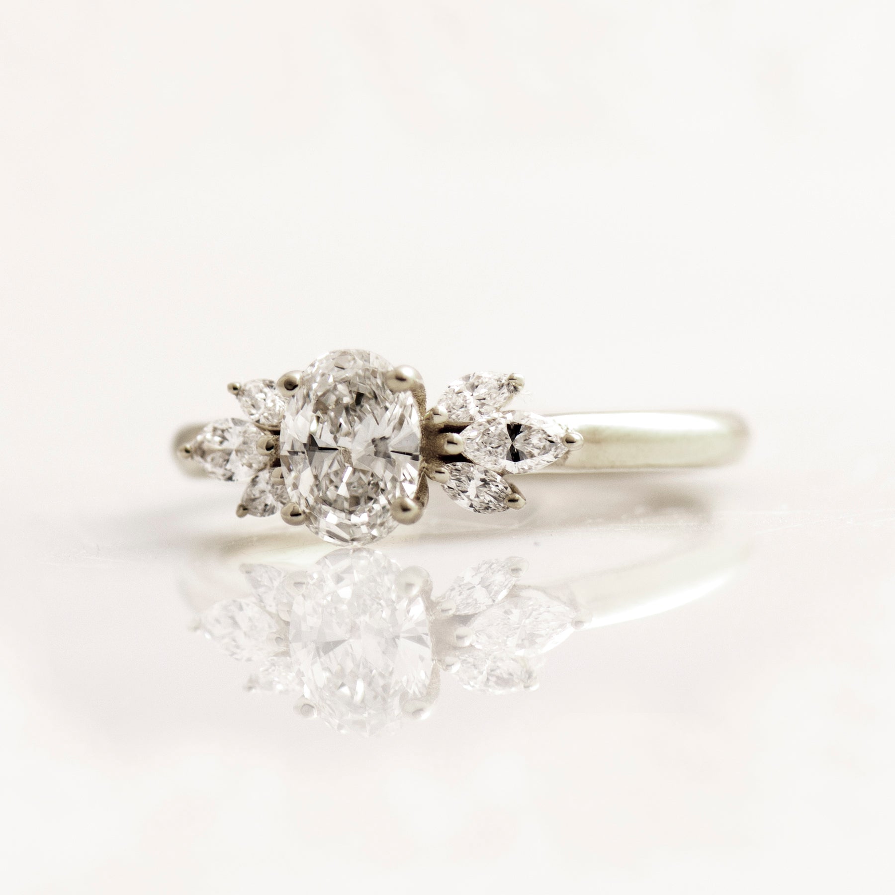 Flower Engagement Ring