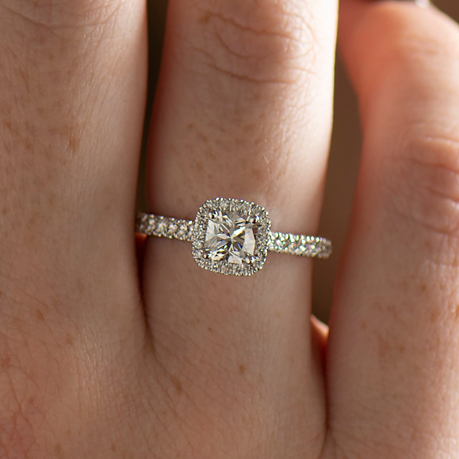 The Radiant Halo Ring