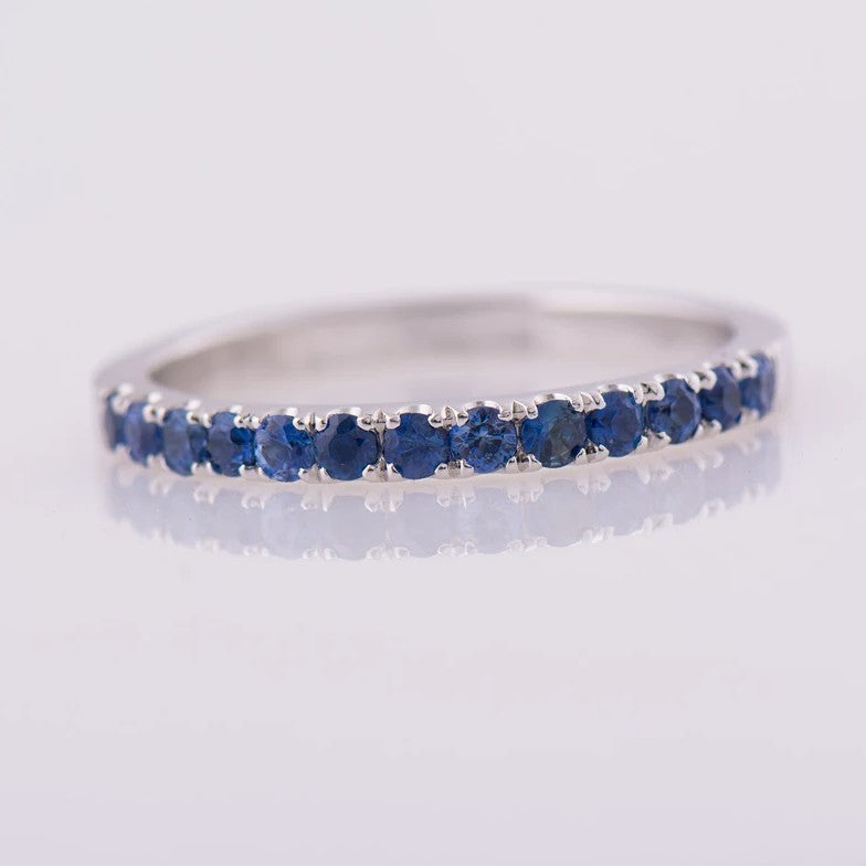 Pave Blue Sapphire Ring