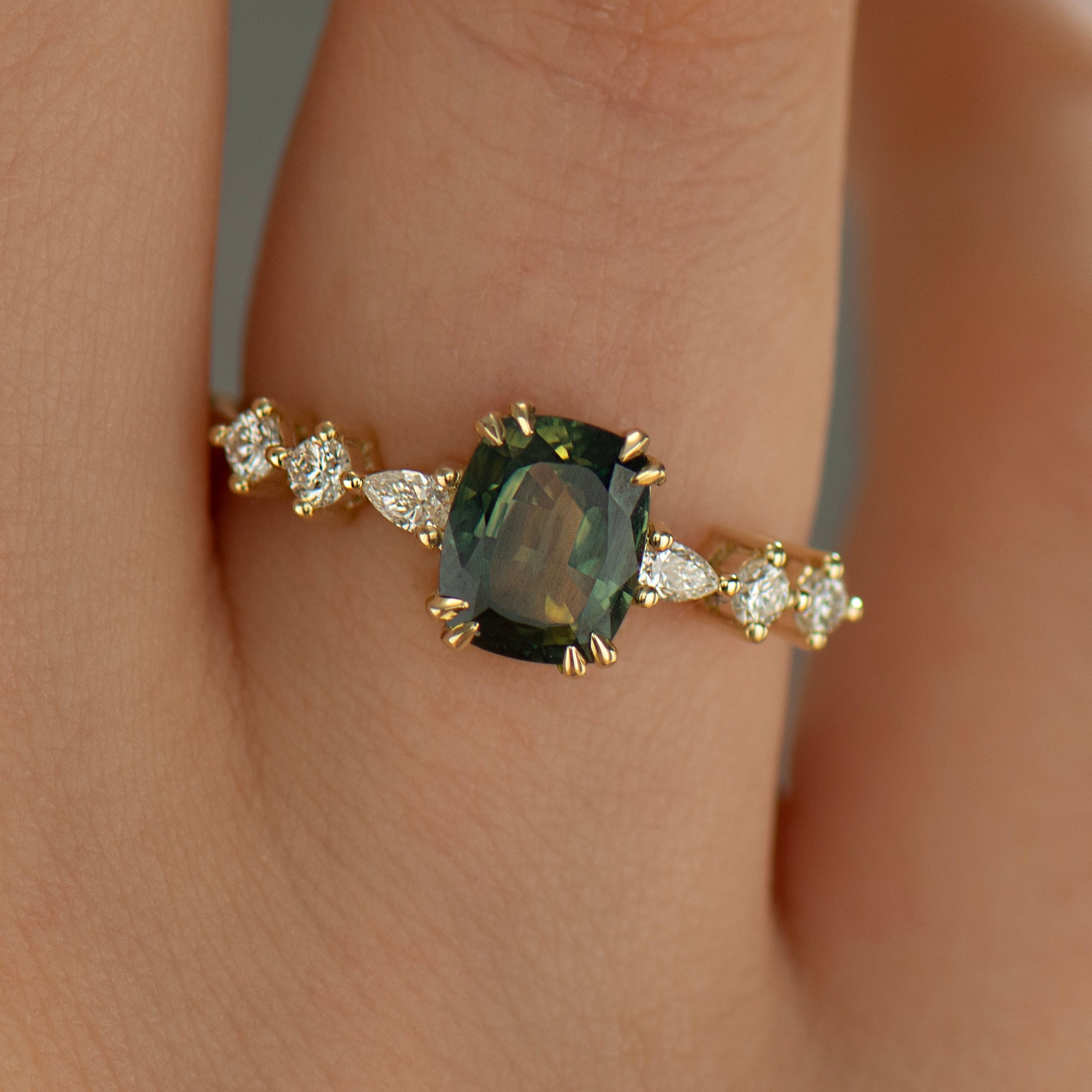Bi Color Sapphire Ring