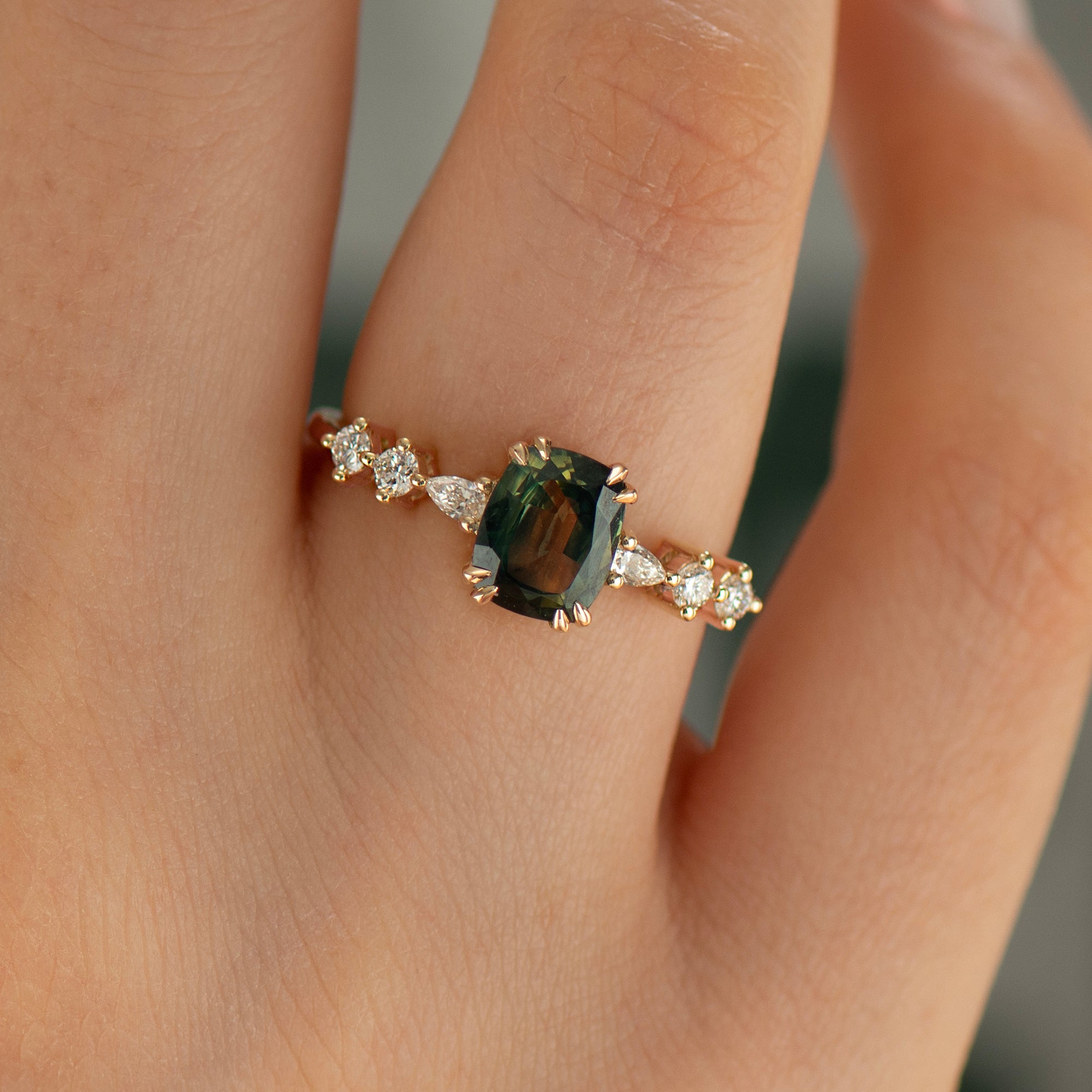 Bi Color Sapphire Ring