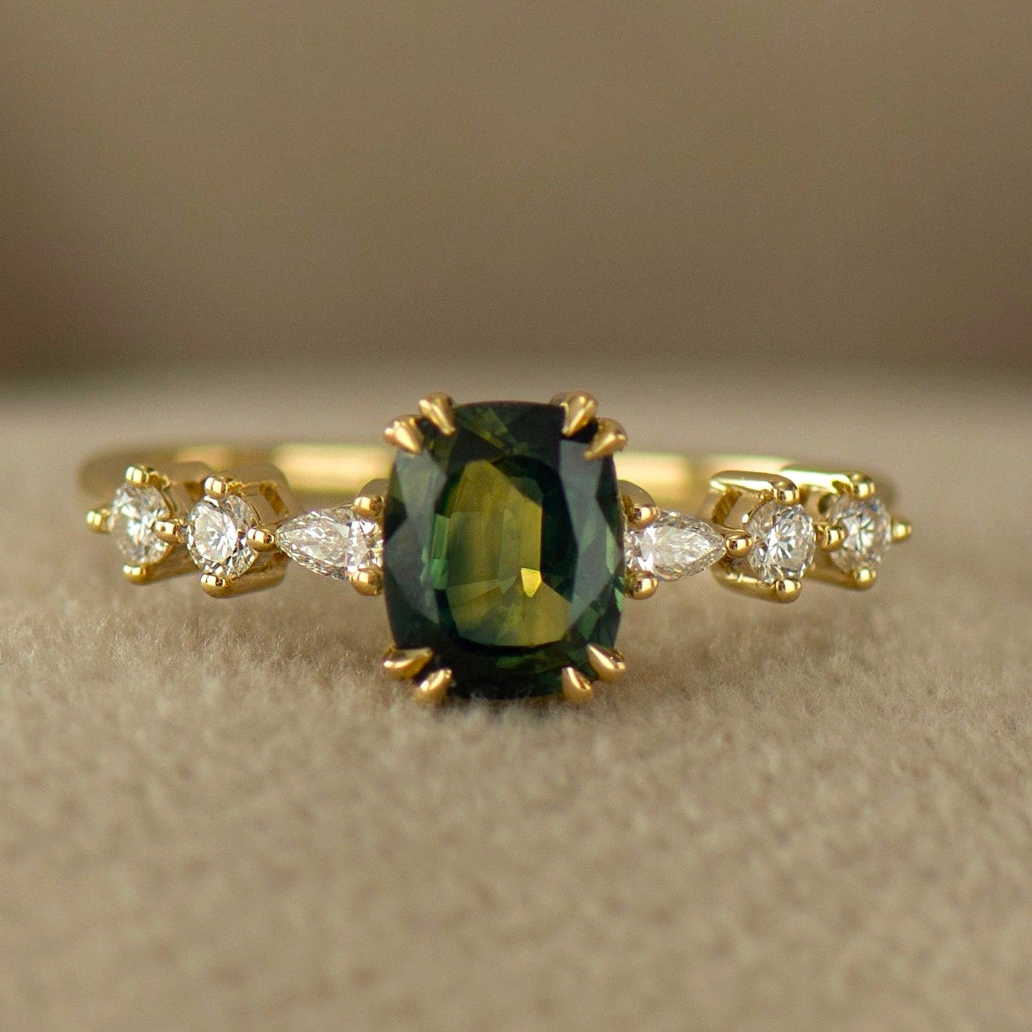 Bi Color Sapphire Ring