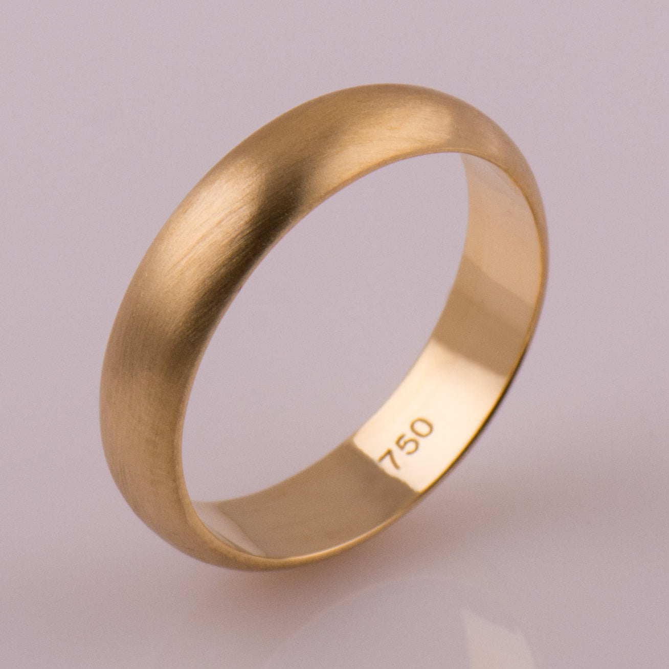 The Matte Wedding Band - Round Profile