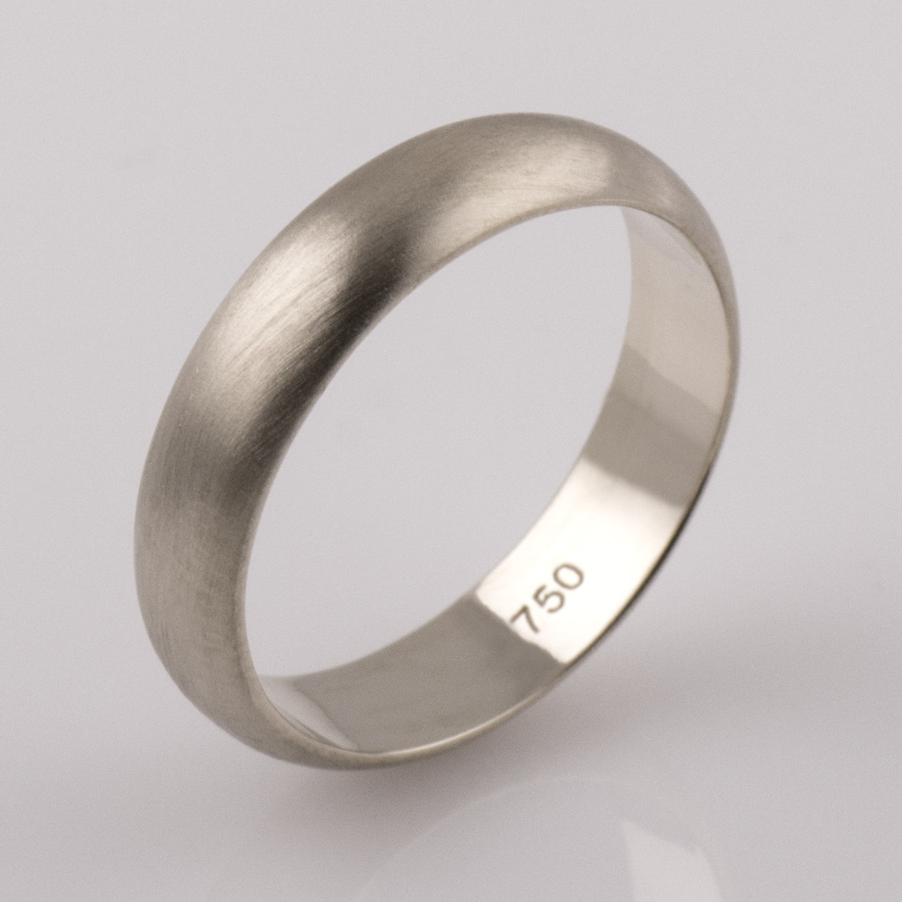 The Matte Wedding Band - Round Profile