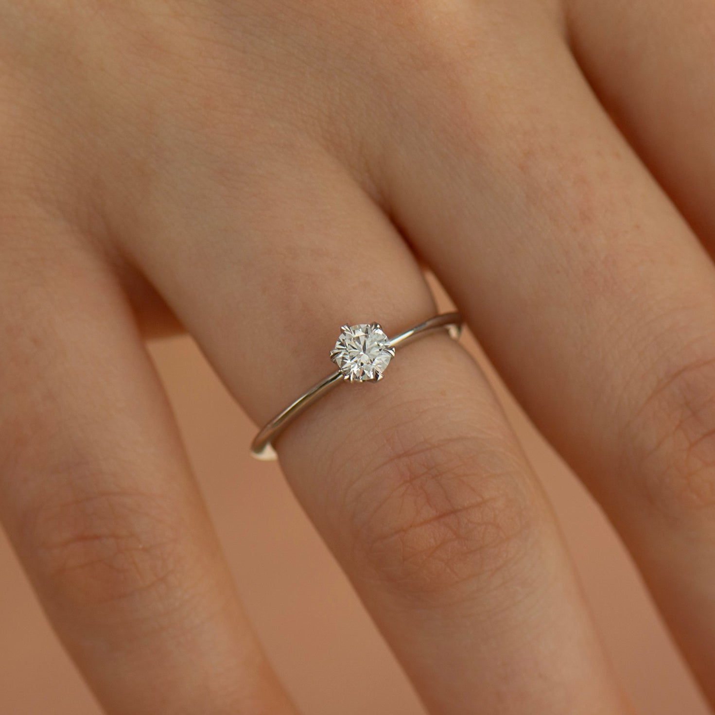 Dainty Classy Engagement Ring