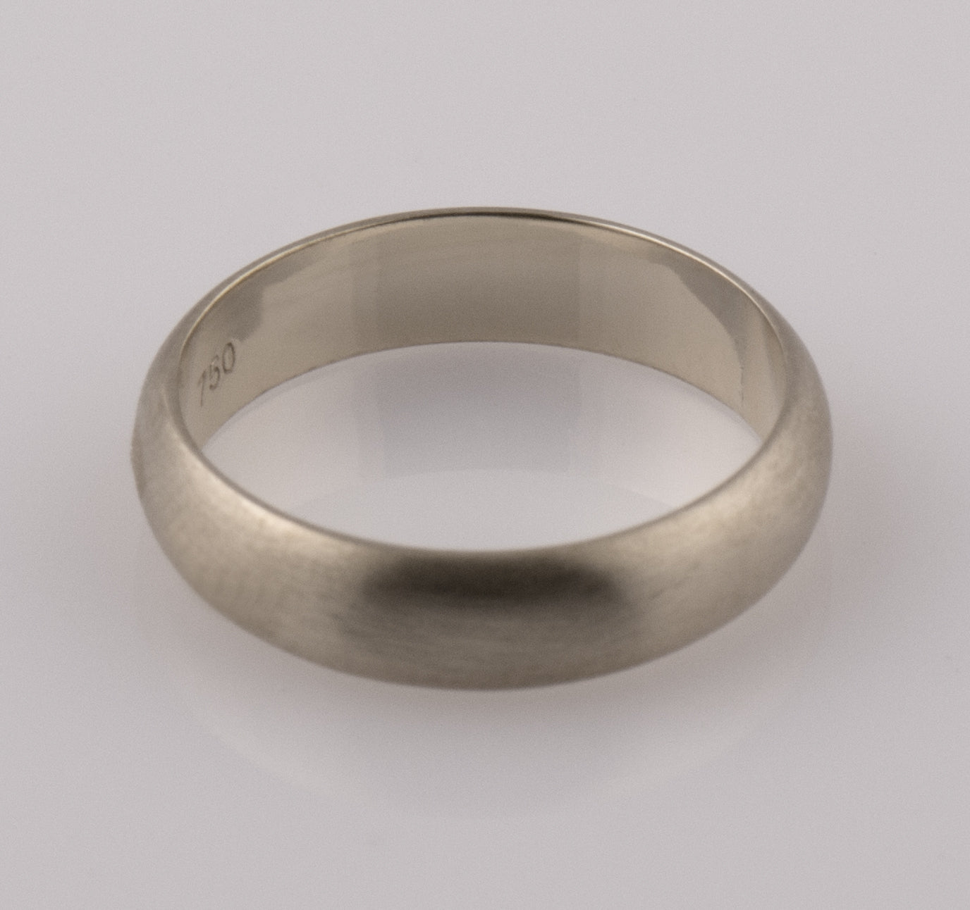 The Matte Wedding Band - Round Profile