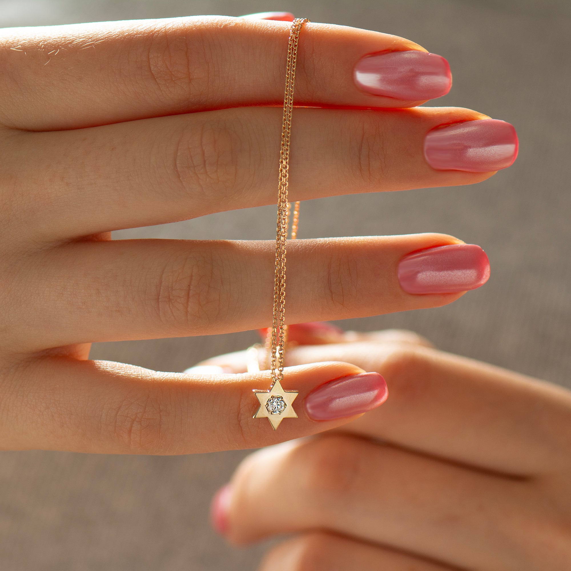 Star of David Diamond Necklace