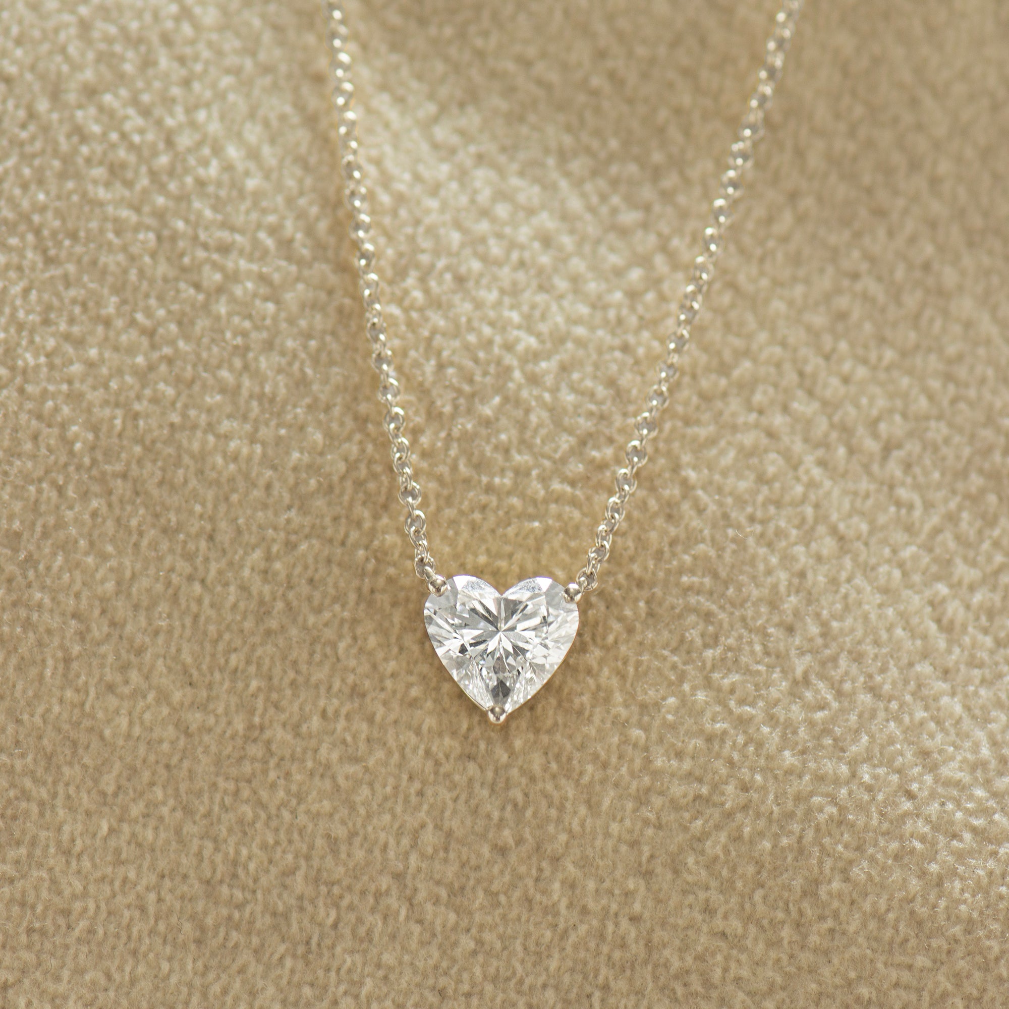 Lab Grown Heart Necklace