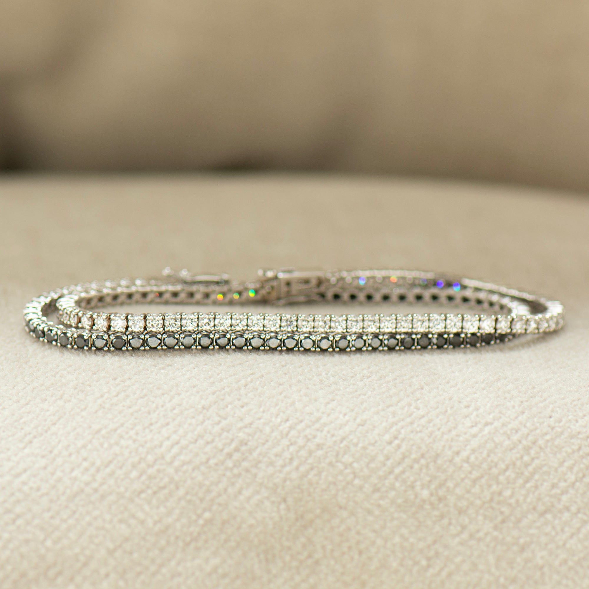 Black Diamonds Tennis Bracelet