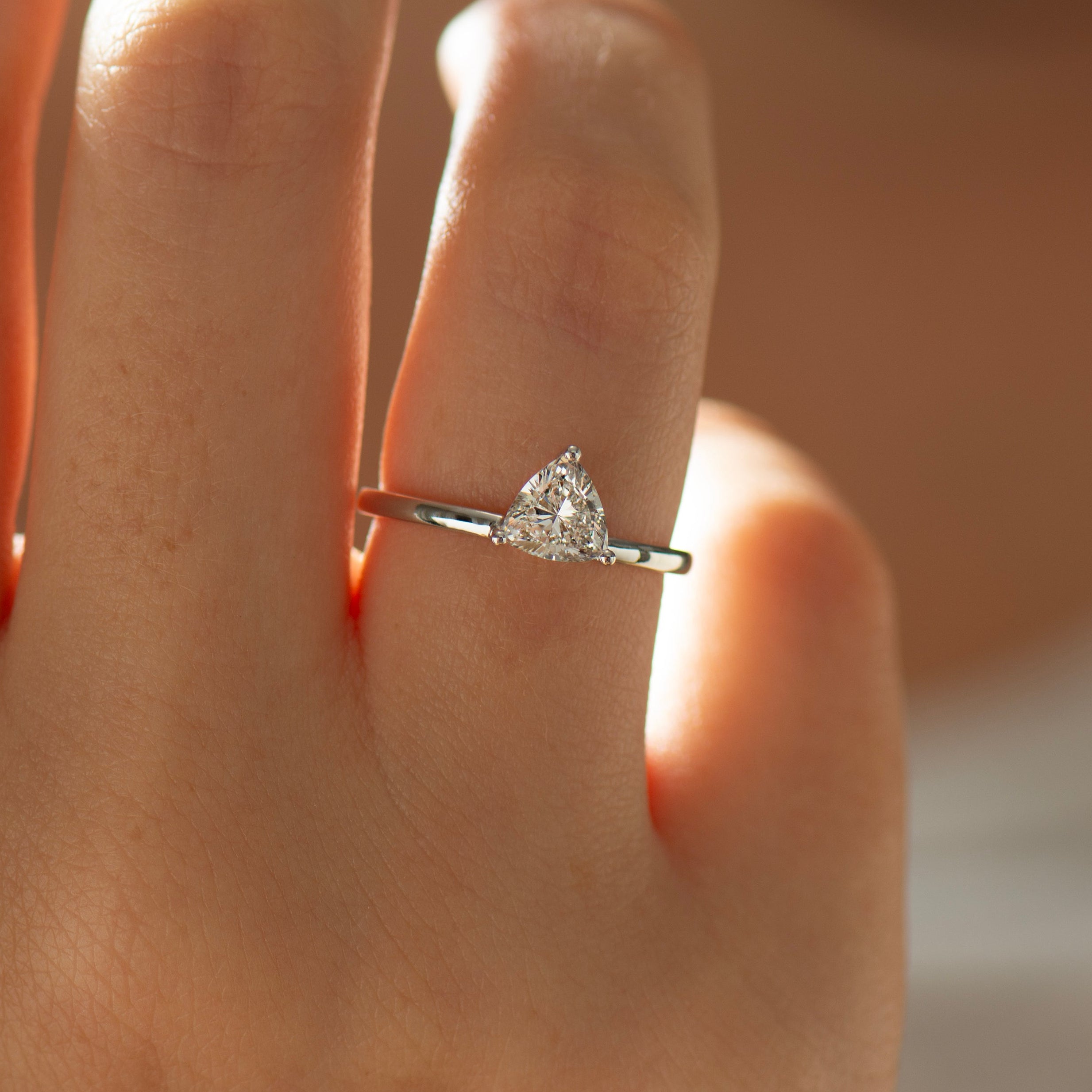 Trillion Engagement Ring