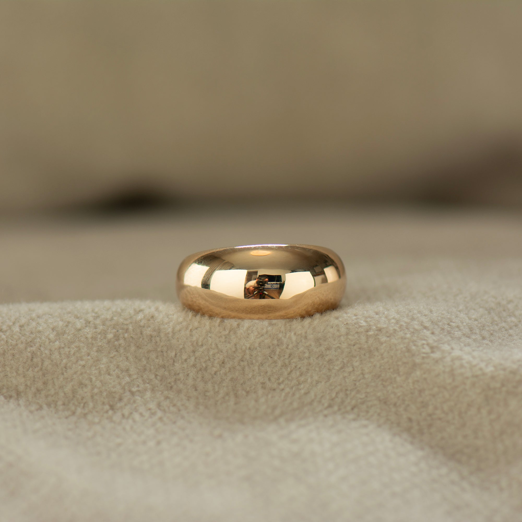 Plain Bombe Statement Ring