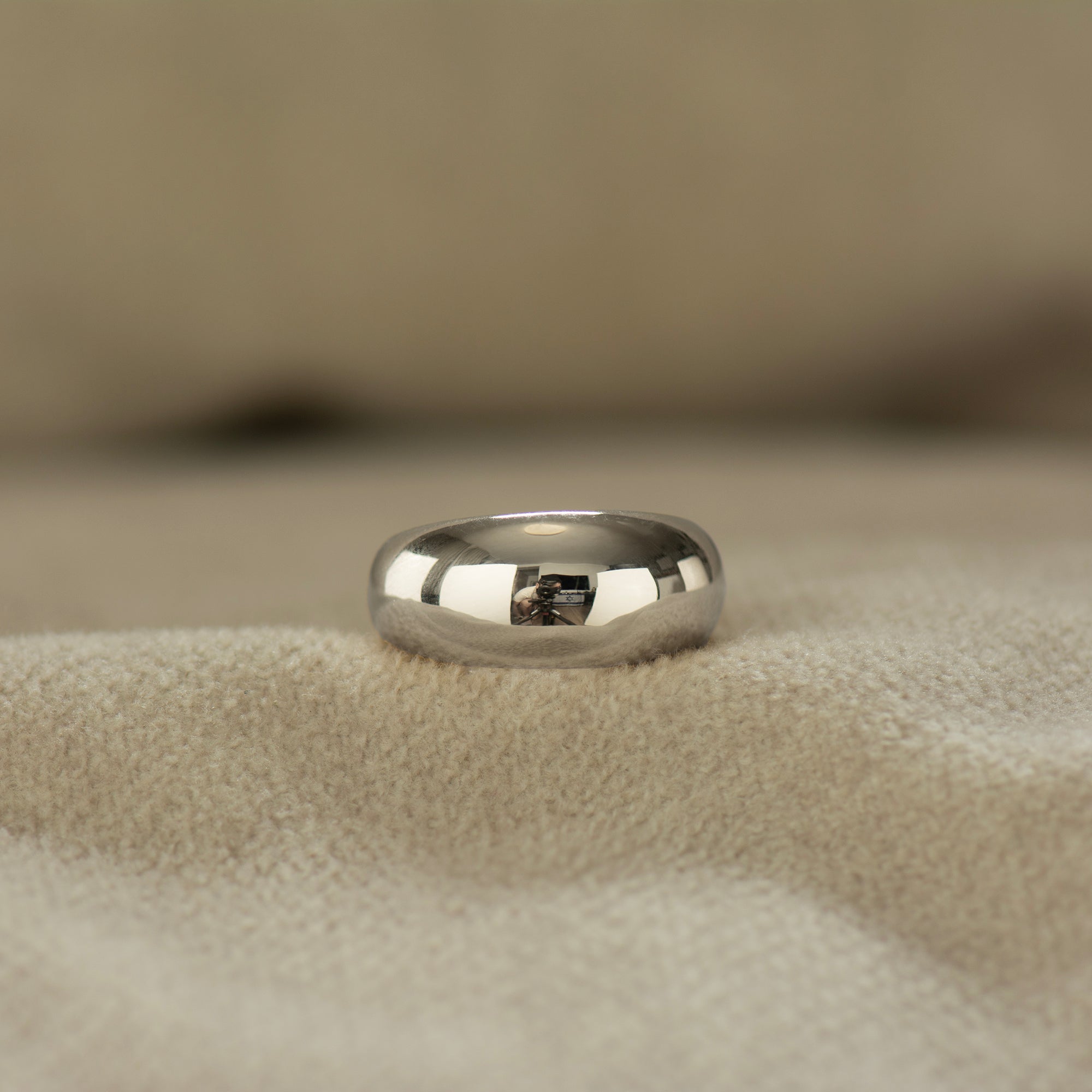 Plain Bombe Statement Ring