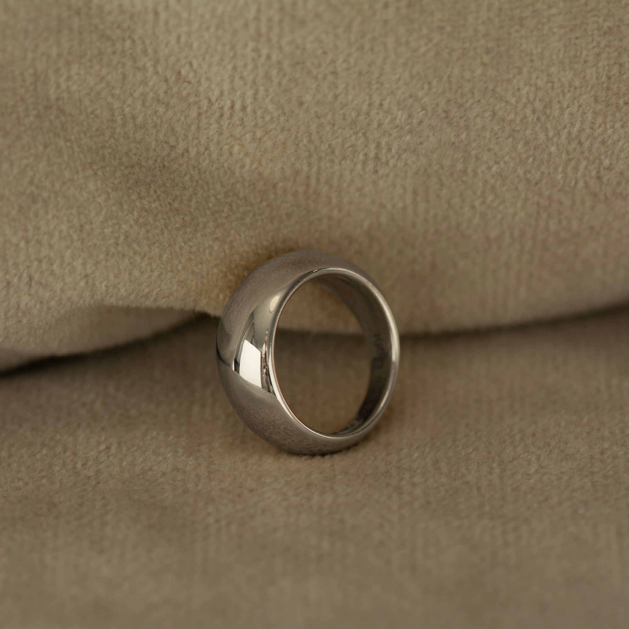 Plain Bombe Statement Ring