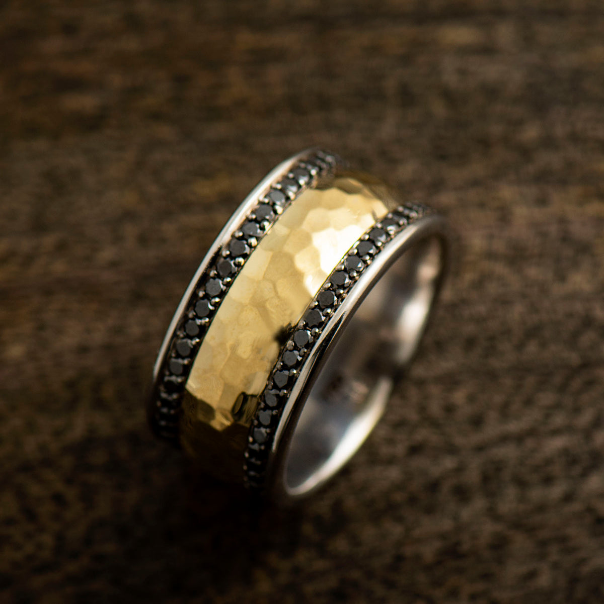 Men's Ring Black Diamonds