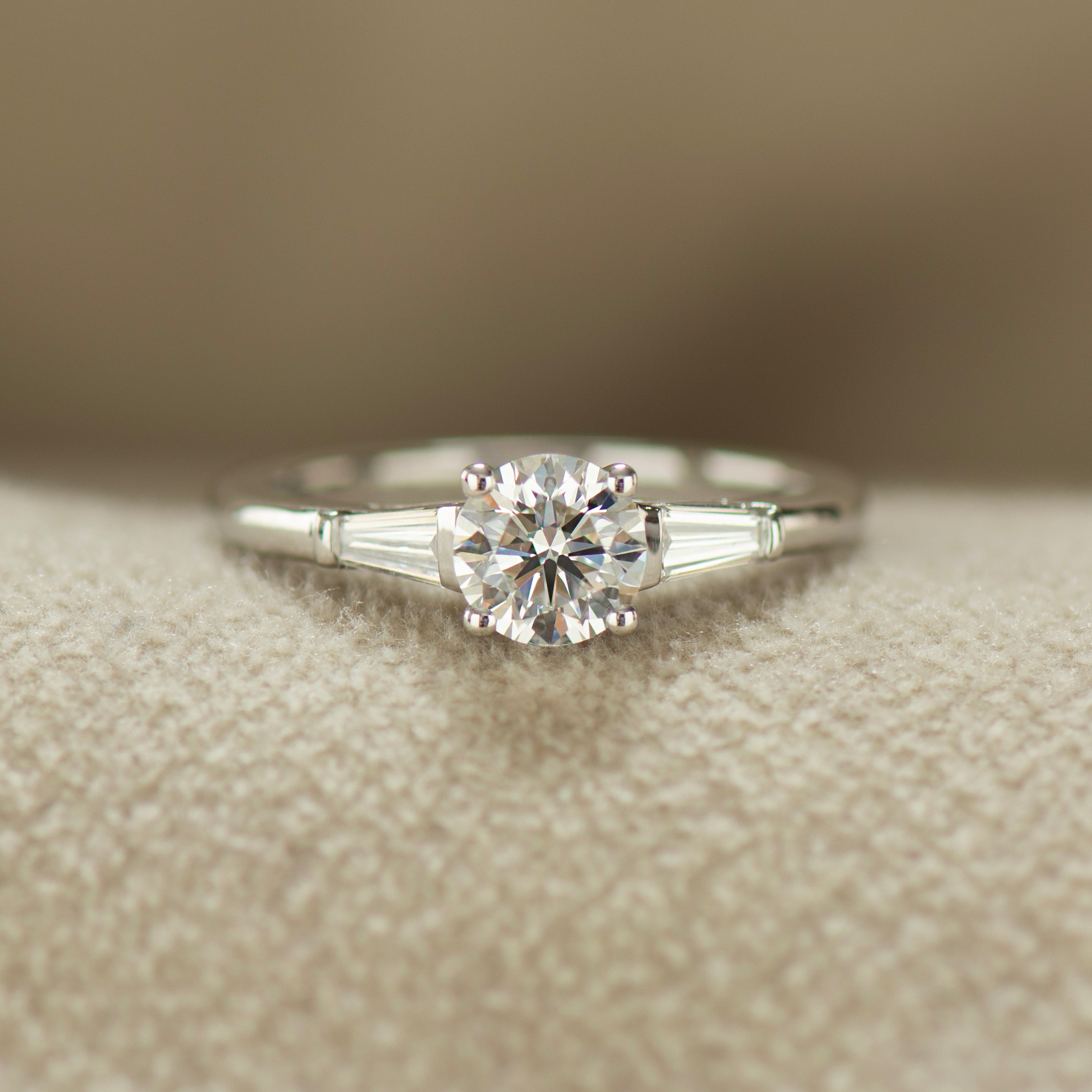 Classic Three Stone Diamond Engagement Ring