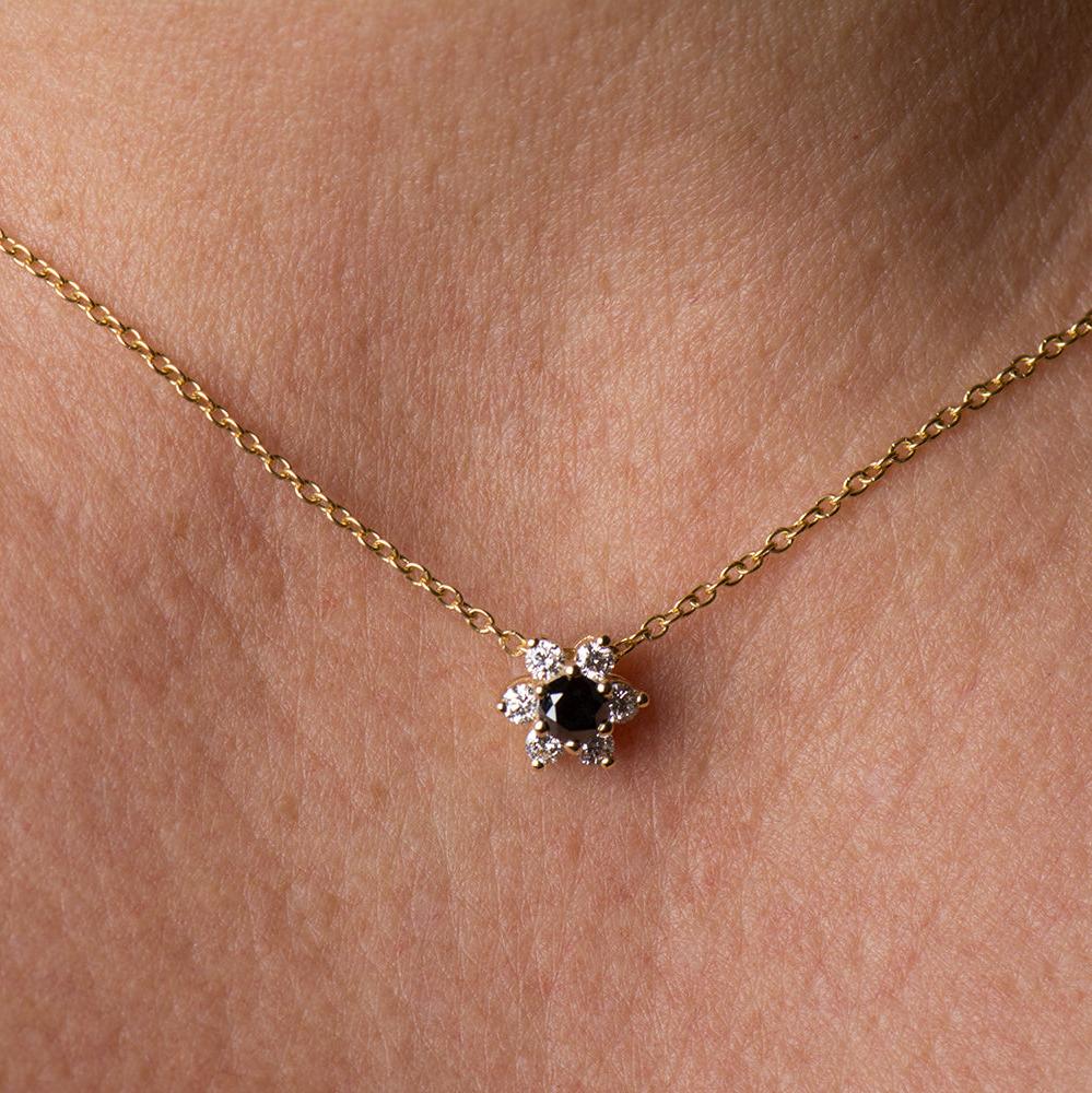 Flower Diamond Necklace