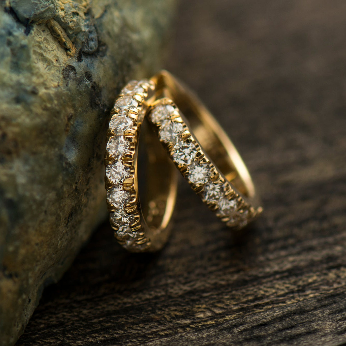 11MM Huggie Diamond Earrings