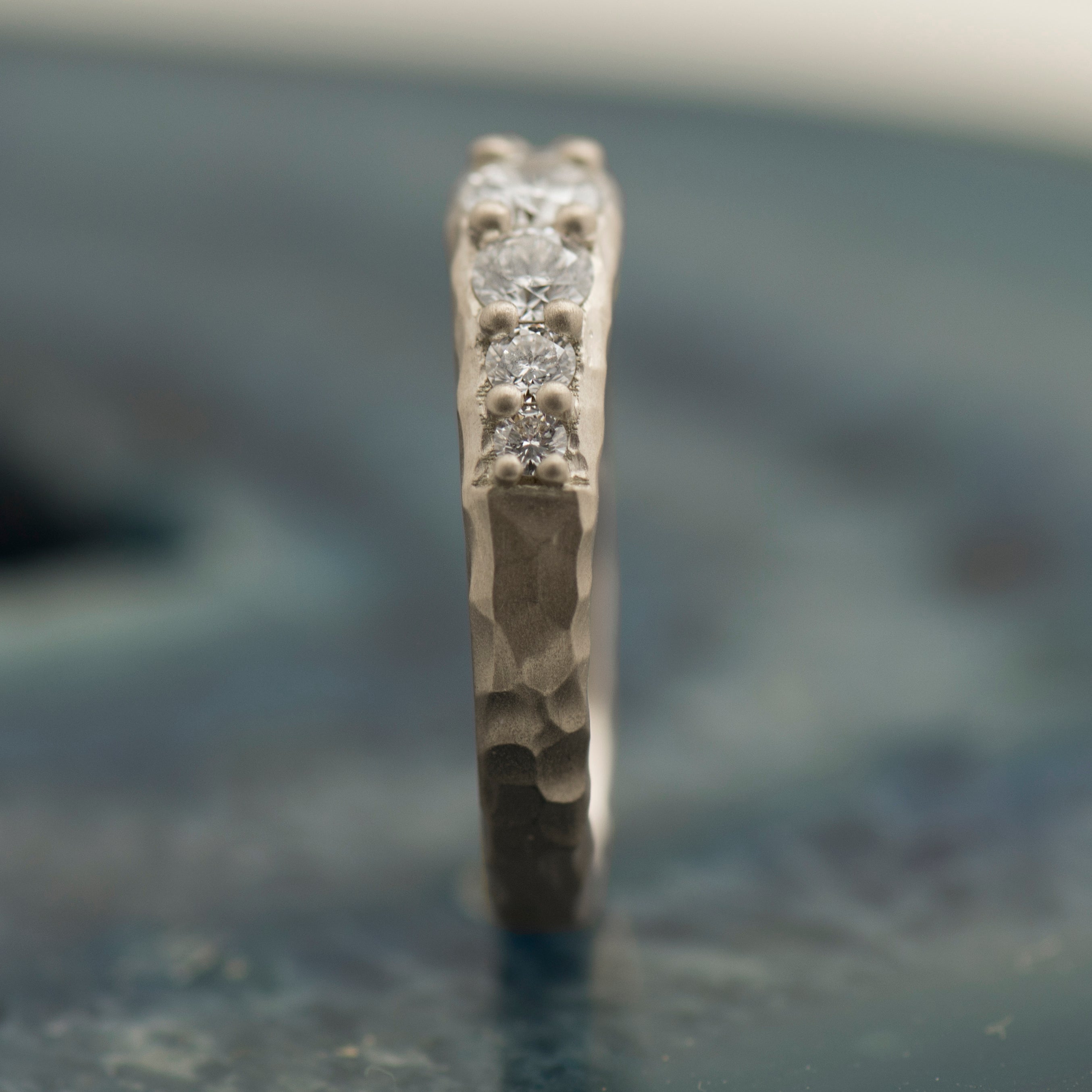 Texture Matte Engagement Ring