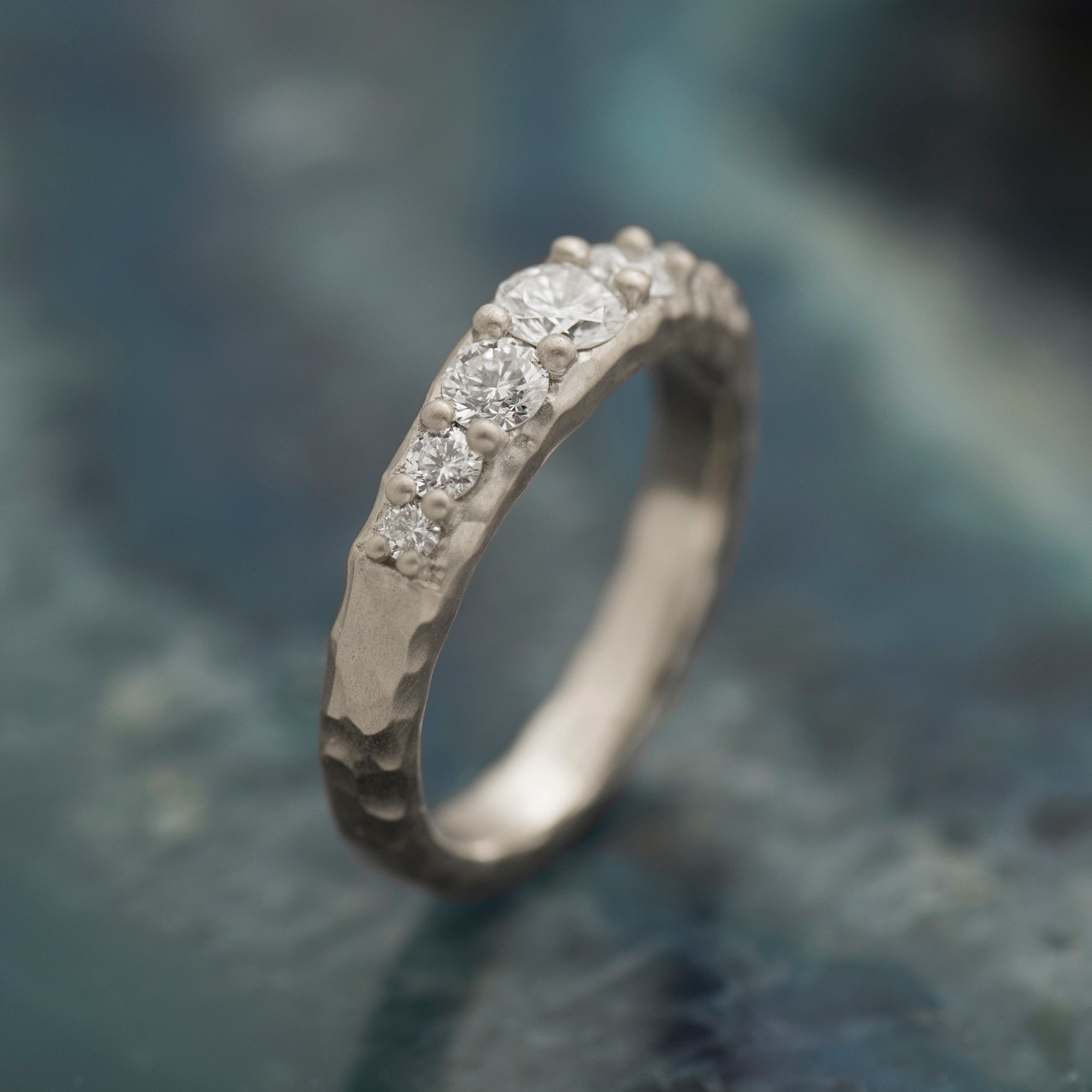 Texture Matte Engagement Ring