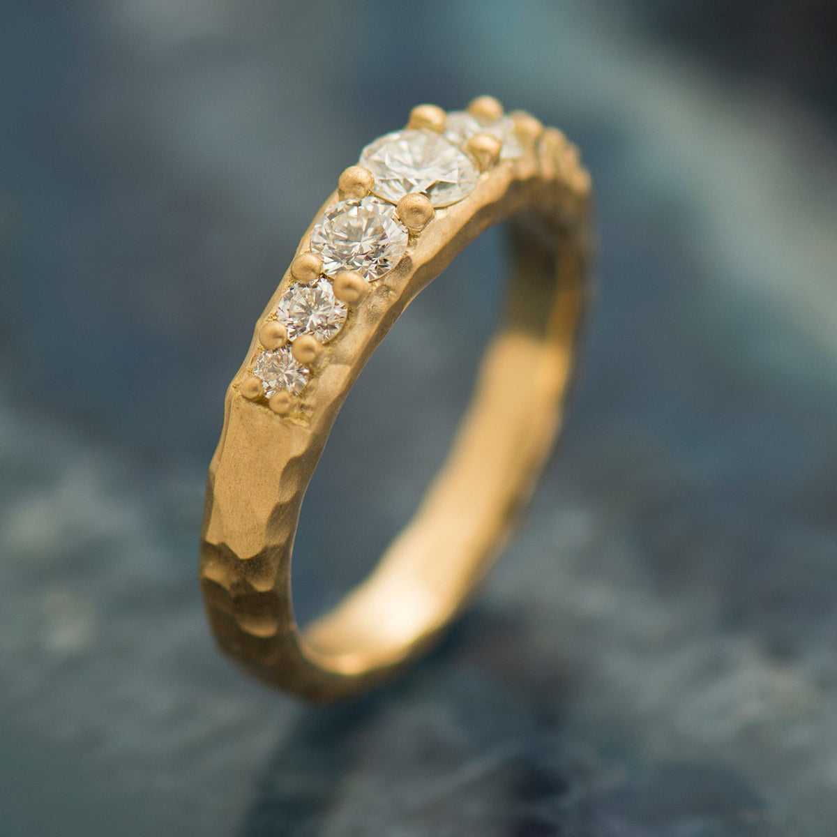 Texture Matte Engagement Ring