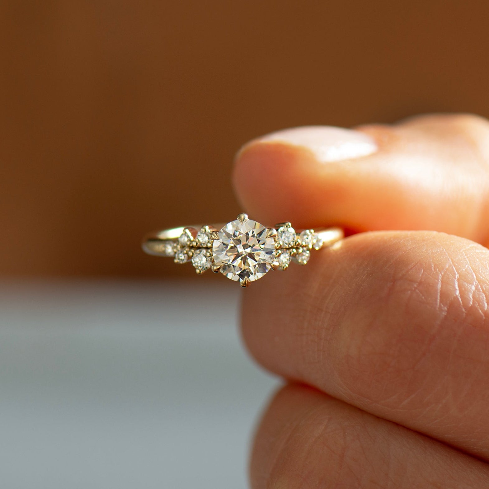 Bloom Cluster Engagement Ring