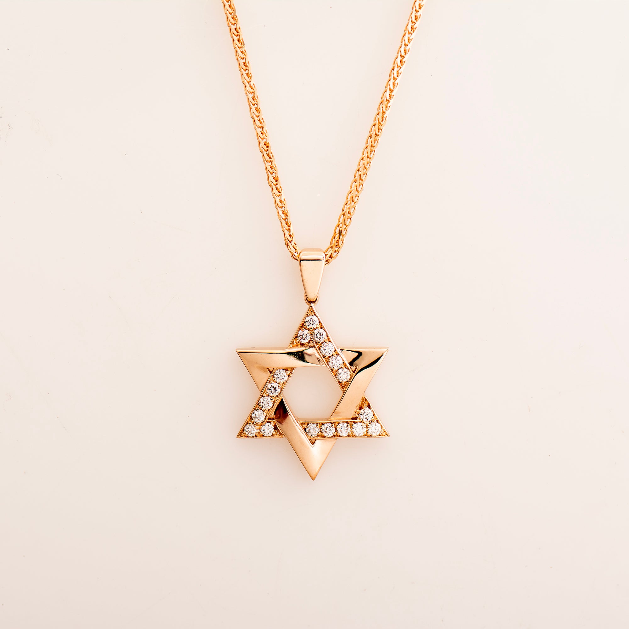 Star of David Interlocked Necklace